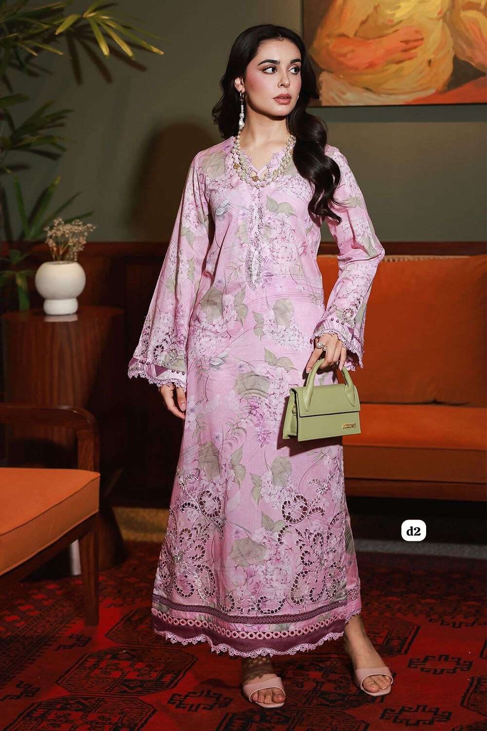 BALLERINA 2 PIECE LAWN 25 Model & OPen Pic by NUREH-07