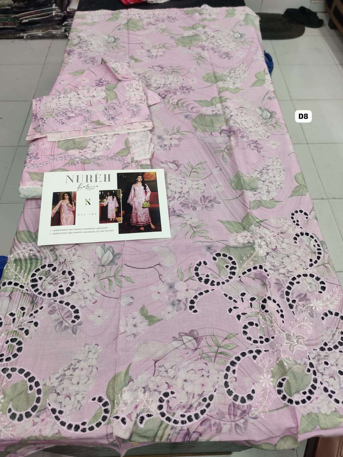 BALLERINA 2 PIECE LAWN 25 Model & OPen Pic by NUREH-10