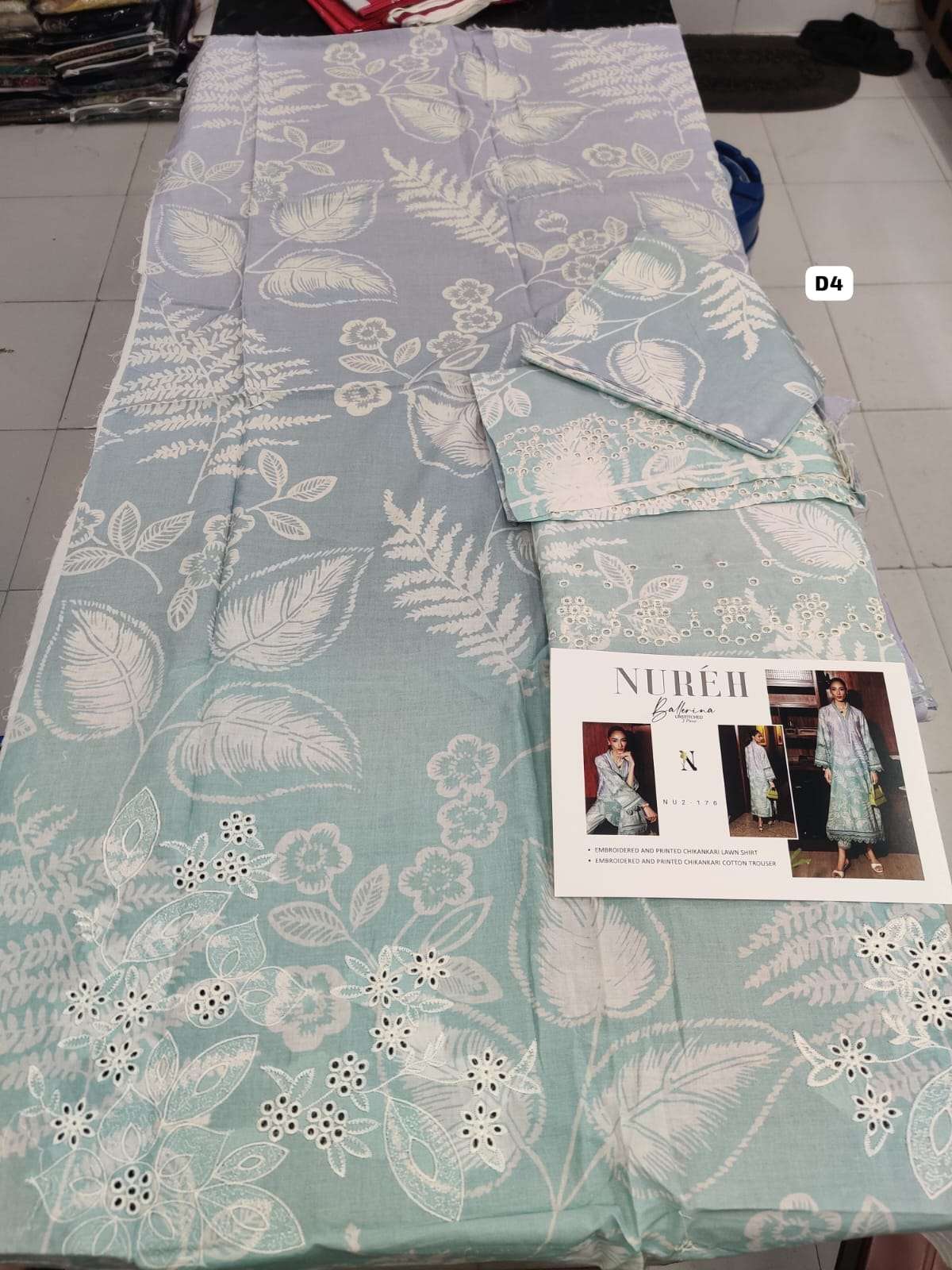 BALLERINA 2 PIECE LAWN 25 Model & OPen Pic by NUREH-13