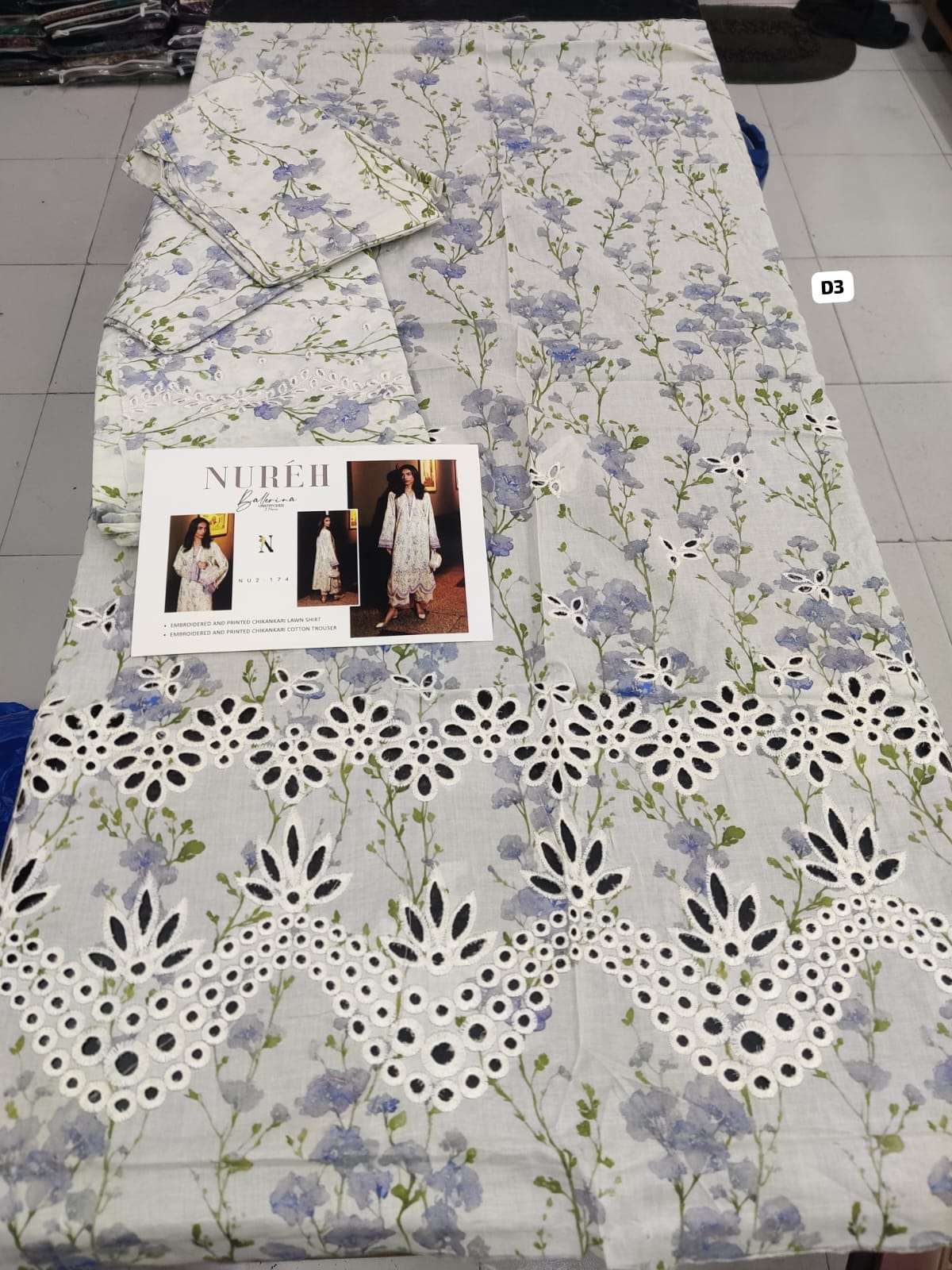 BALLERINA 2 PIECE LAWN 25 Model & OPen Pic by NUREH-15