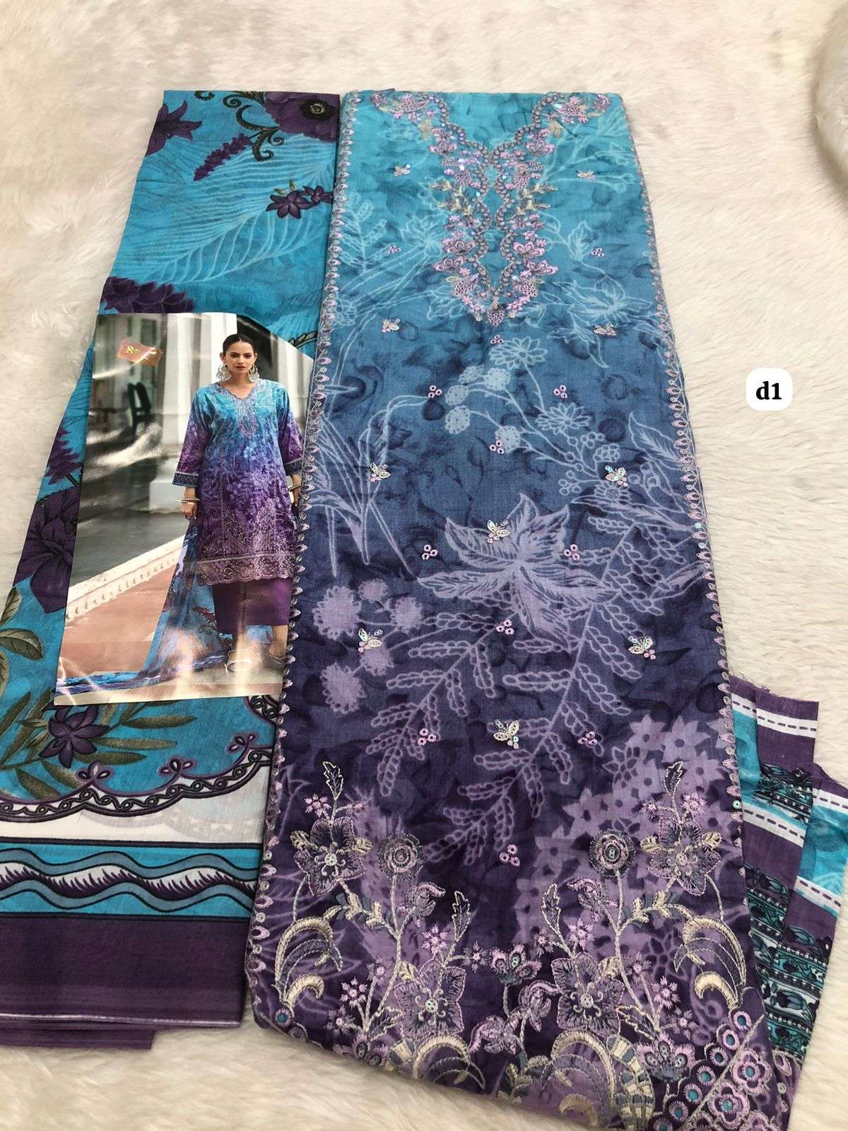 Falah Premium Cotton Collection code -: 30490 by falah Designer Suits-07