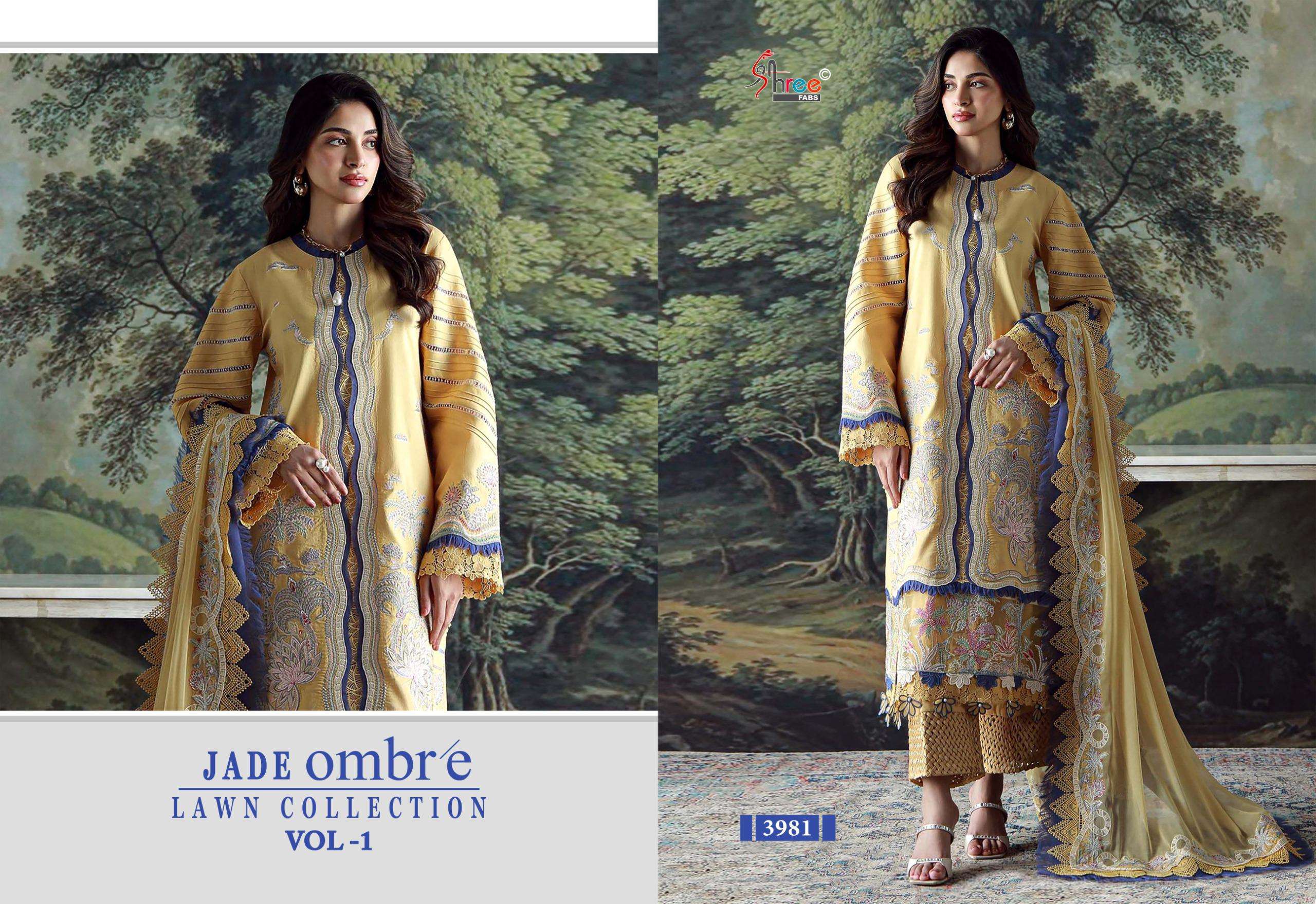 JADE OMBRE lawn collection vol-1 SHREE-01