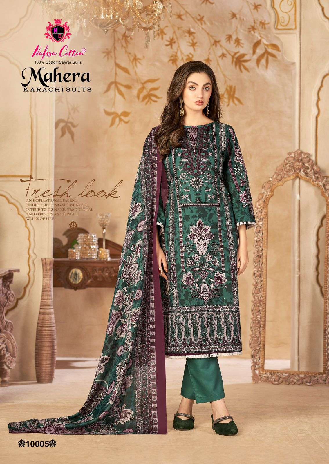 MAHERA KARACHI SUITS VOL 10 BY NAFISHA COTTON-06
