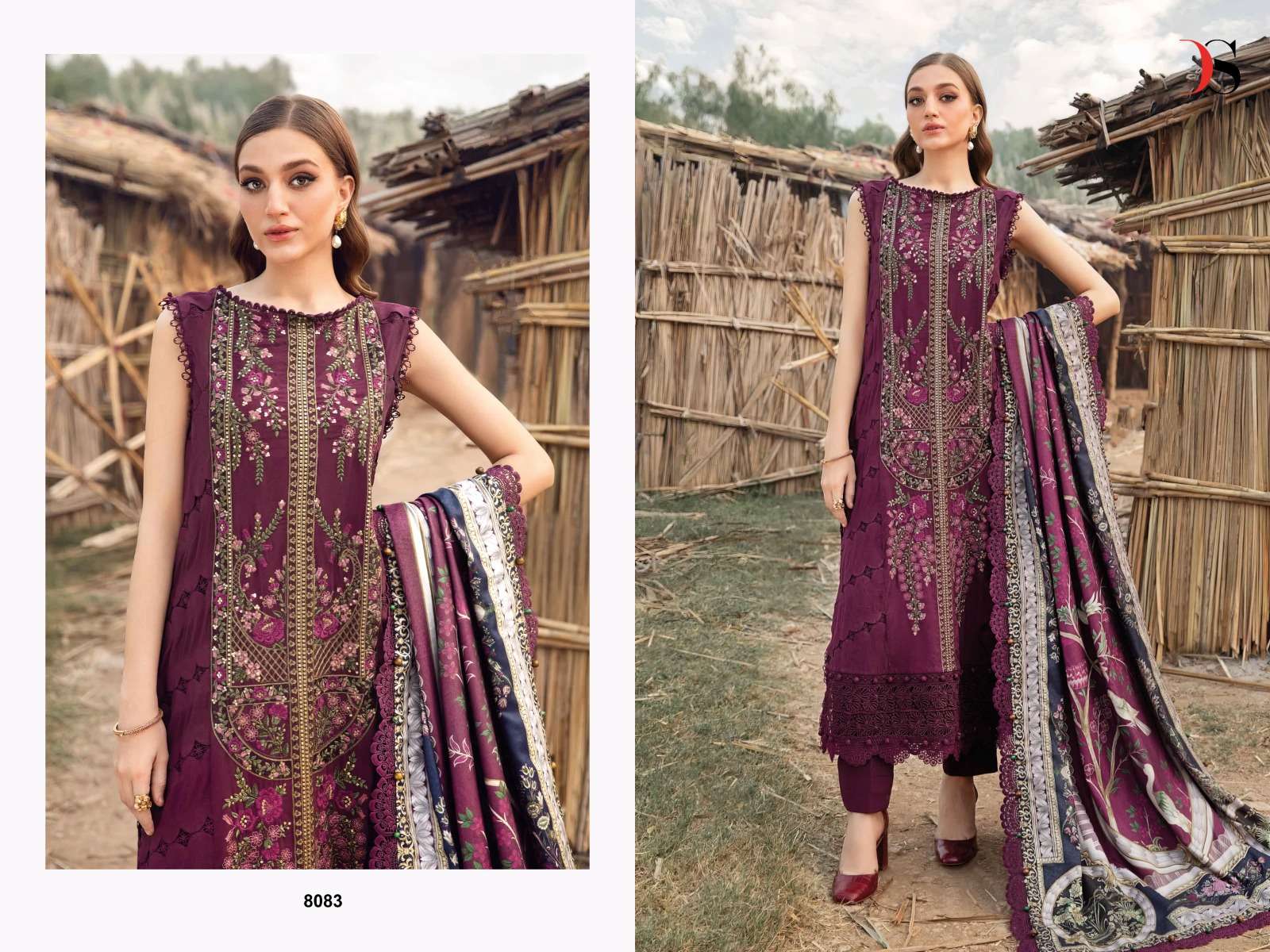 MARIA B Emb 8083 Rayon Collection by DEEPSY SUITS-02