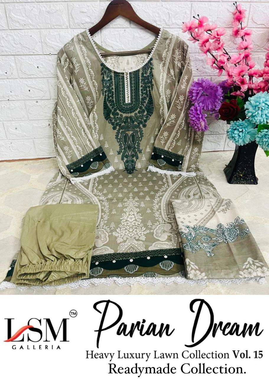 PARIAN DREAM READYMADE HEAVY LUXURY LAWN COLLECTION VOL 15 BY LSM-03