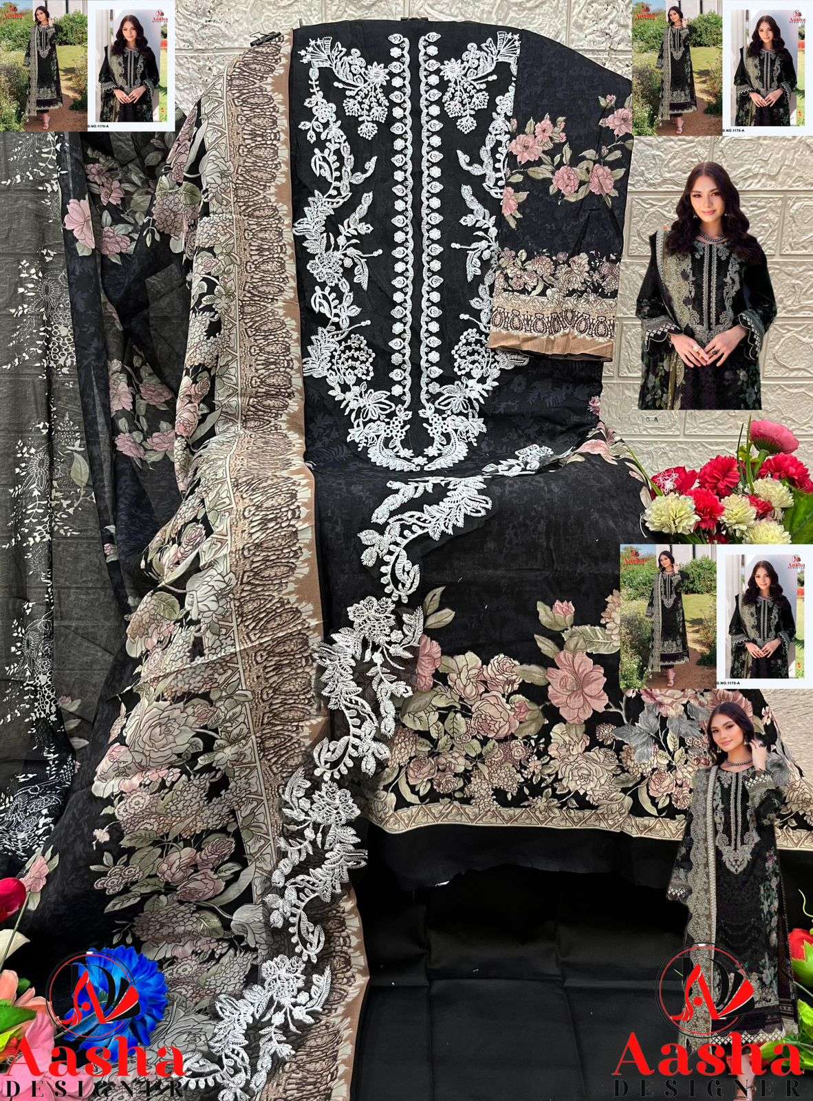 super hit desogn D-1170 of Aasha-04