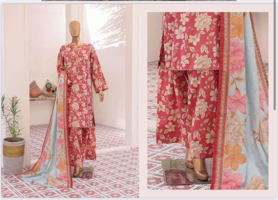 BIN SAEED Exclusive Printed with Farshi Shalwar Volume - 2 By BIN SAEED-01