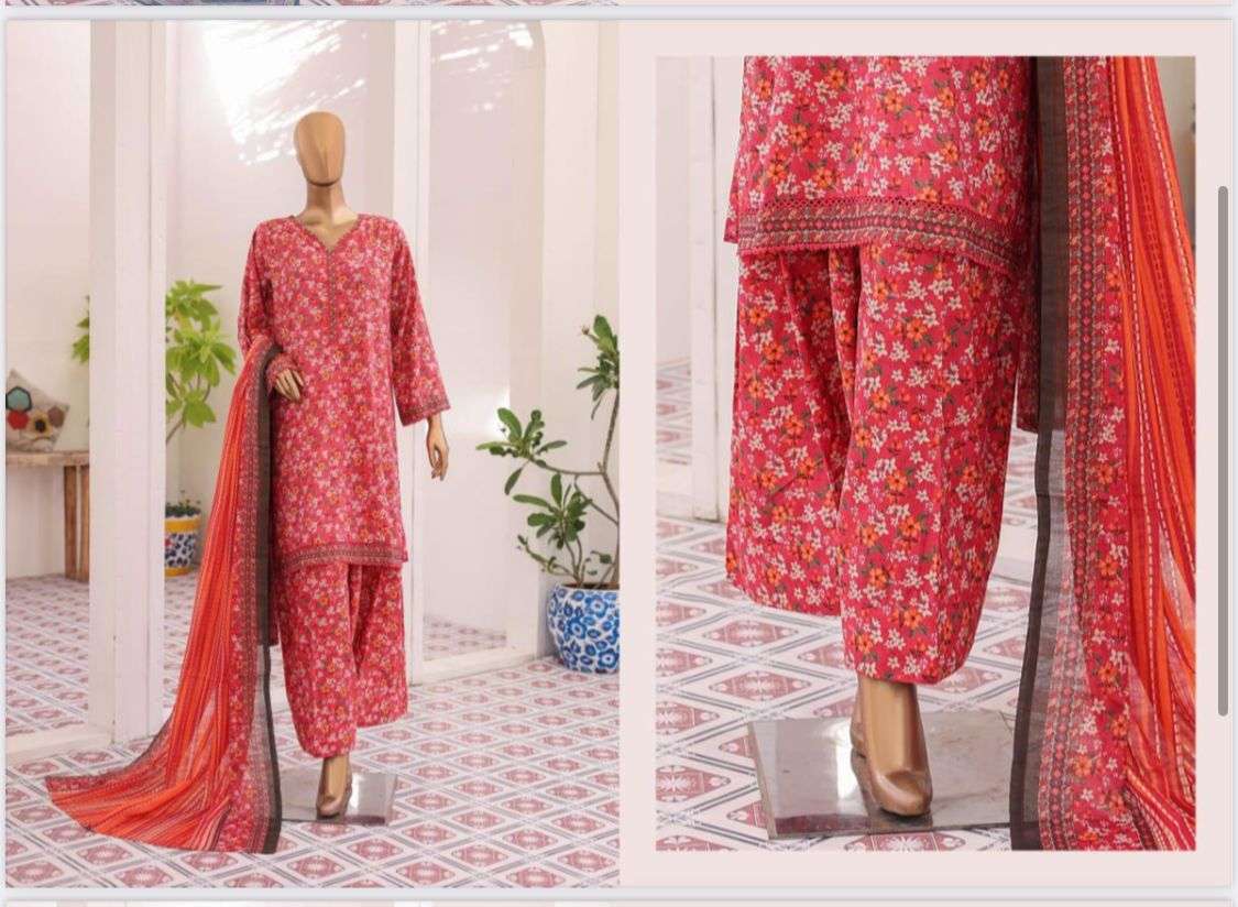 BIN SAEED Exclusive Printed with Farshi Shalwar Volume - 2 By BIN SAEED-03