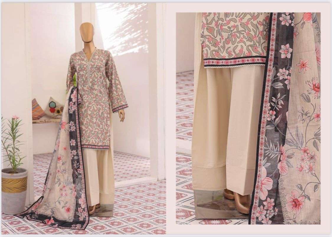 BIN SAEED Exclusive Printed with Farshi Shalwar Volume - 2 By BIN SAEED-07