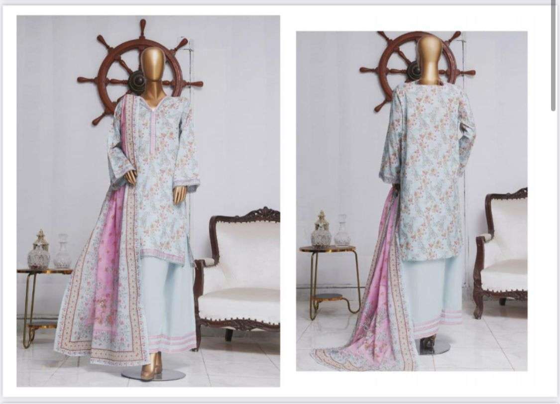 BIN SAEED Exclusive Printed with Farshi Shalwar Volume - 4 by Bin Saee-01