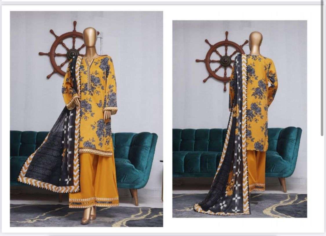 BIN SAEED Exclusive Printed with Farshi Shalwar Volume - 4 by Bin Saee-03
