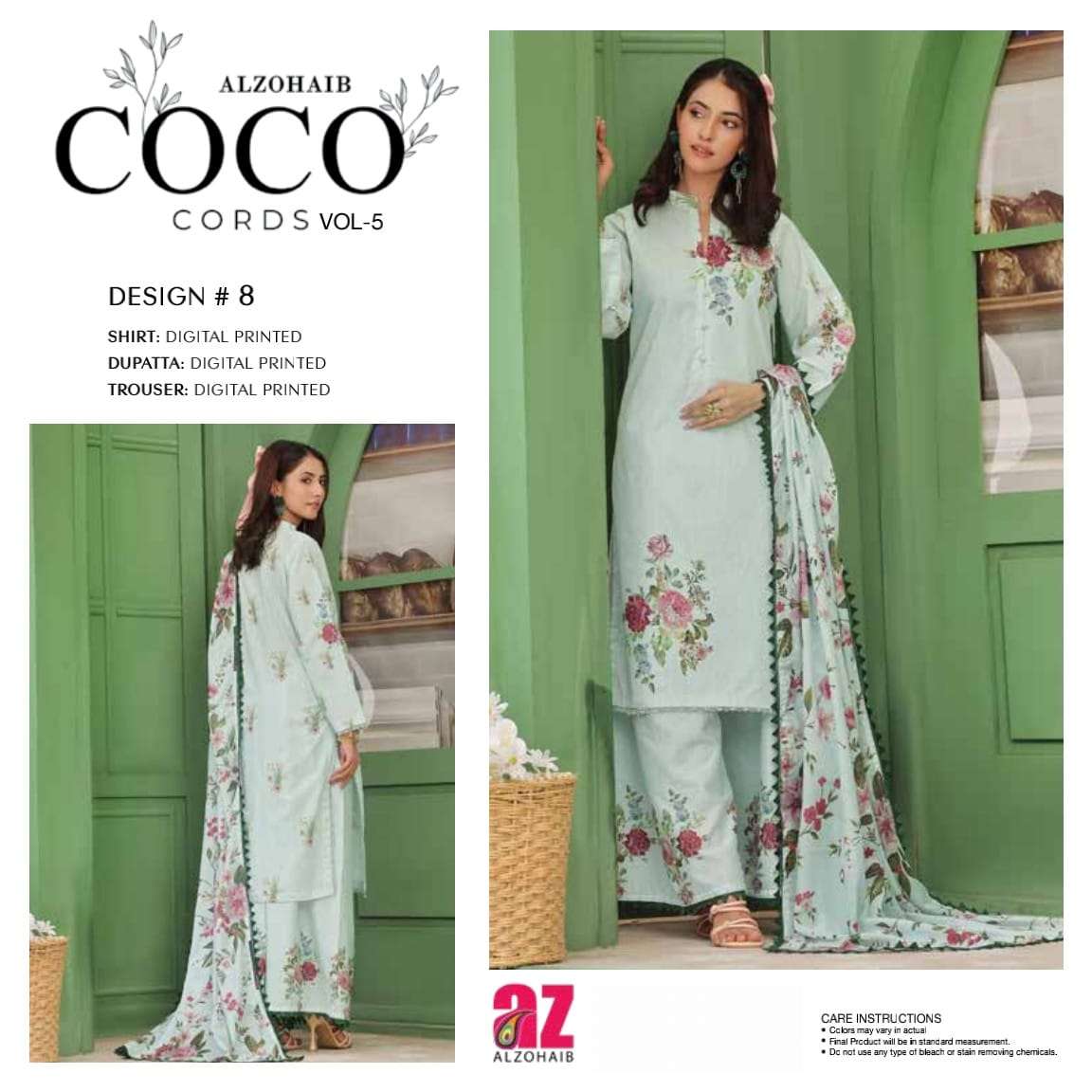 COCO Cords Vol 5 Open & Model by Al Zohaib Textiles-10