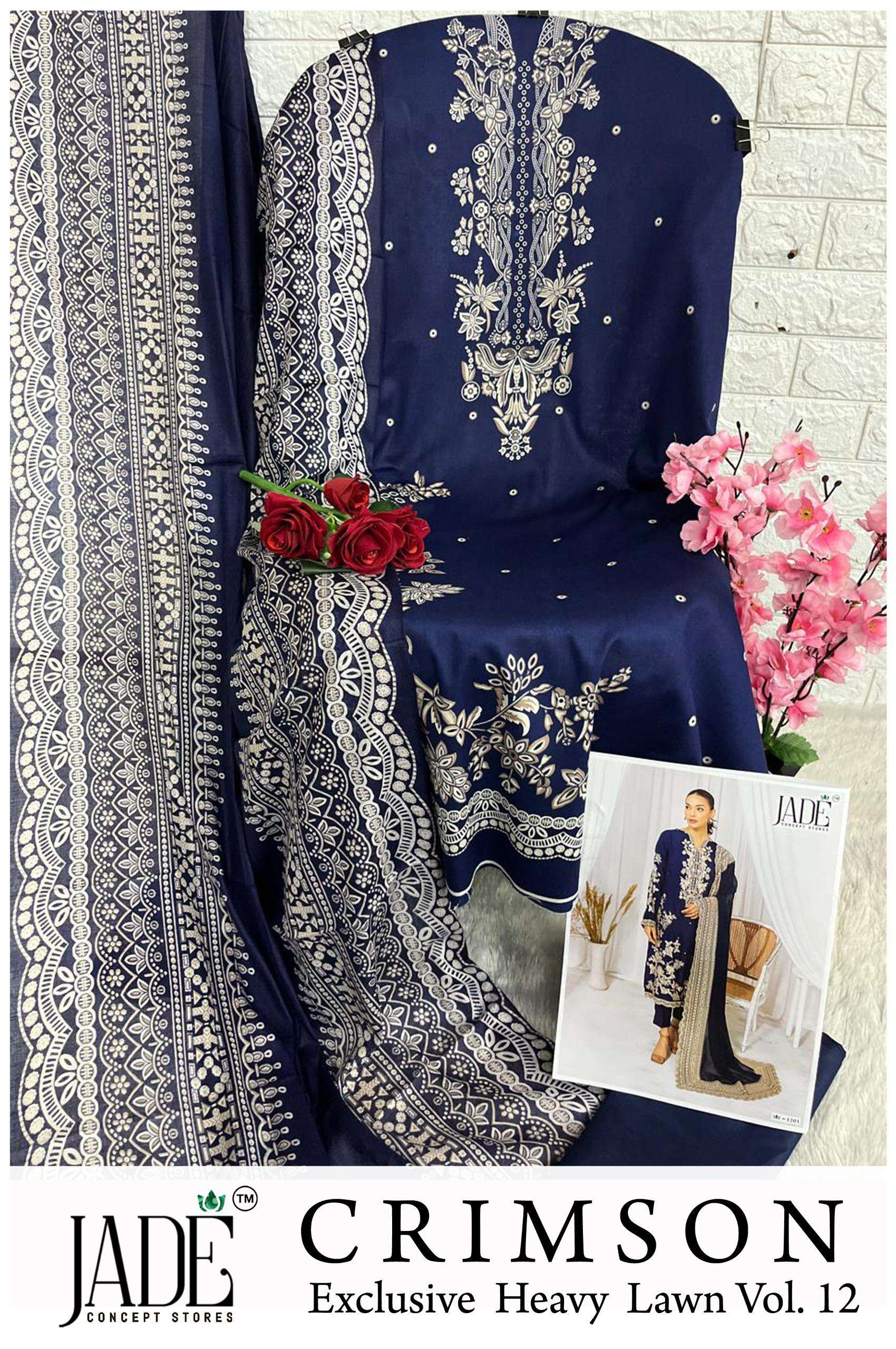 CRIMSON EXCLUSIVE HEAVY LAWN COLLECTION VOL12 BY JADE-10