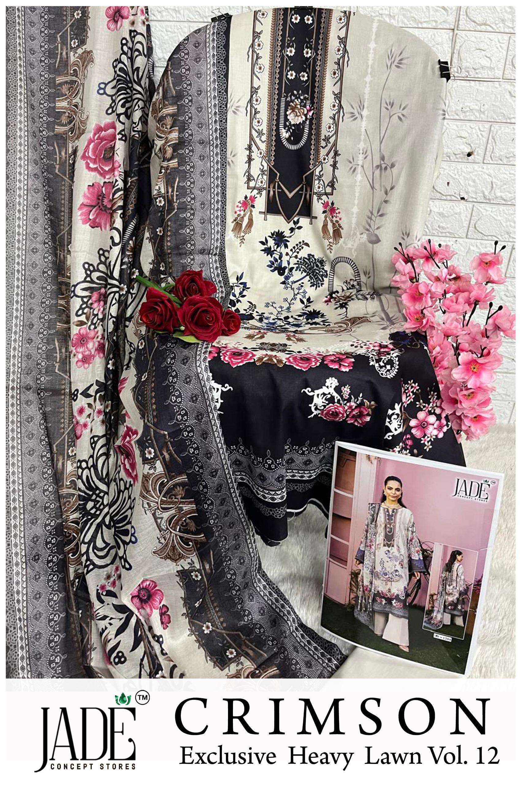 CRIMSON EXCLUSIVE HEAVY LAWN COLLECTION VOL12 BY JADE-12