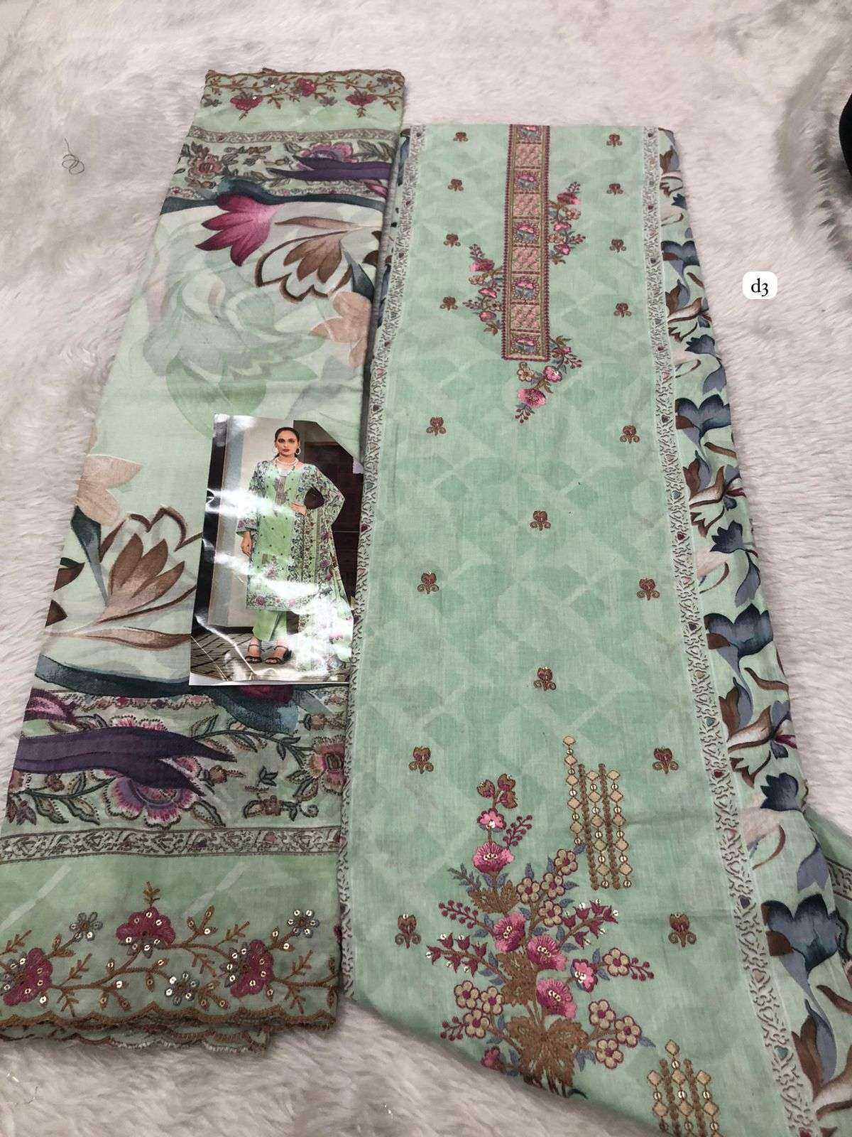 Falah Premium Cotton Collection code -30524 Falah Designer Suits-01