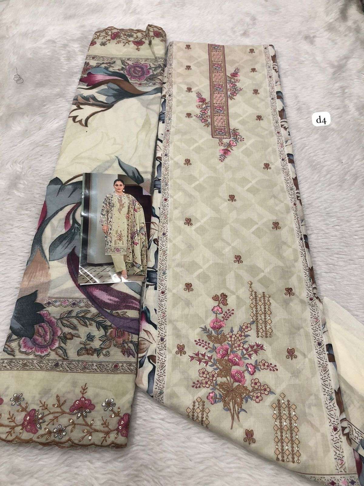 Falah Premium Cotton Collection code -30524 Falah Designer Suits-02