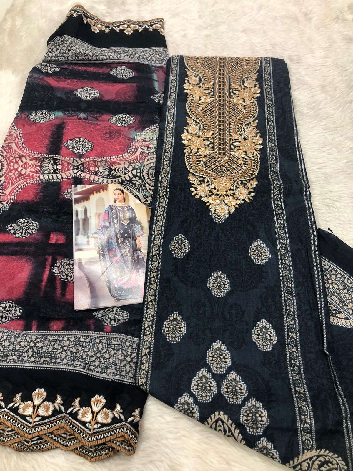 Falah Premium Cotton Collection code -:30525 Falah Designer Suits-02