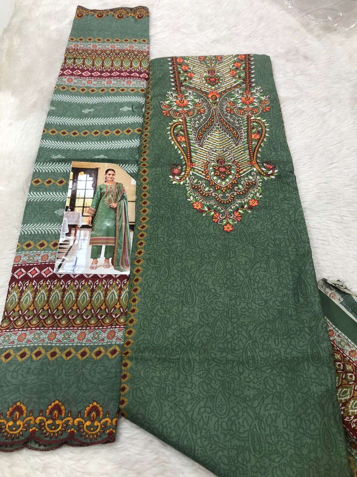 Falah Premium Cotton Collection code -30526 Falah Designer Suits-01-08