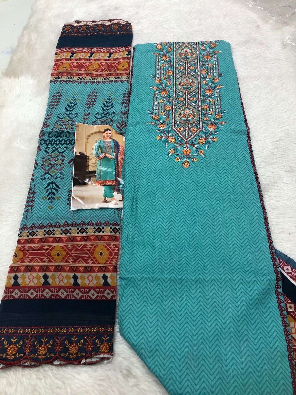 Falah Premium Cotton Collection code -30526 Falah Designer Suits-02