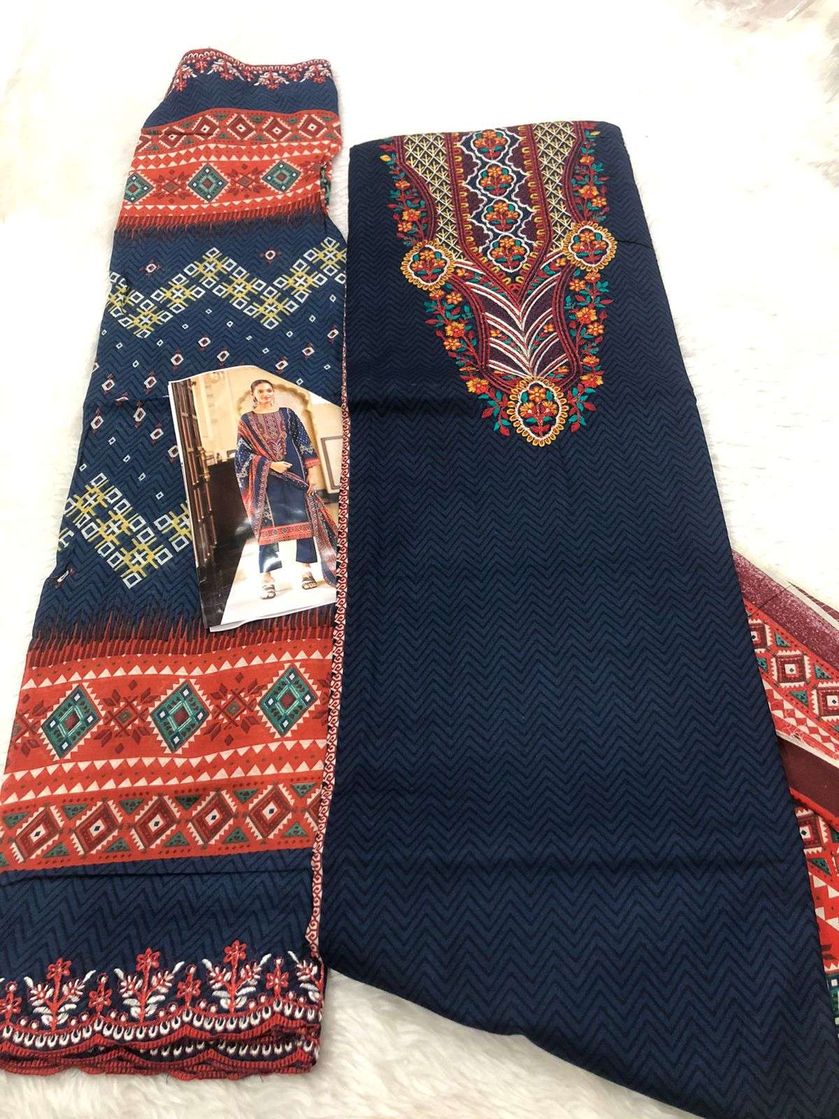 Falah Premium Cotton Collection code -30526 Falah Designer Suits-03