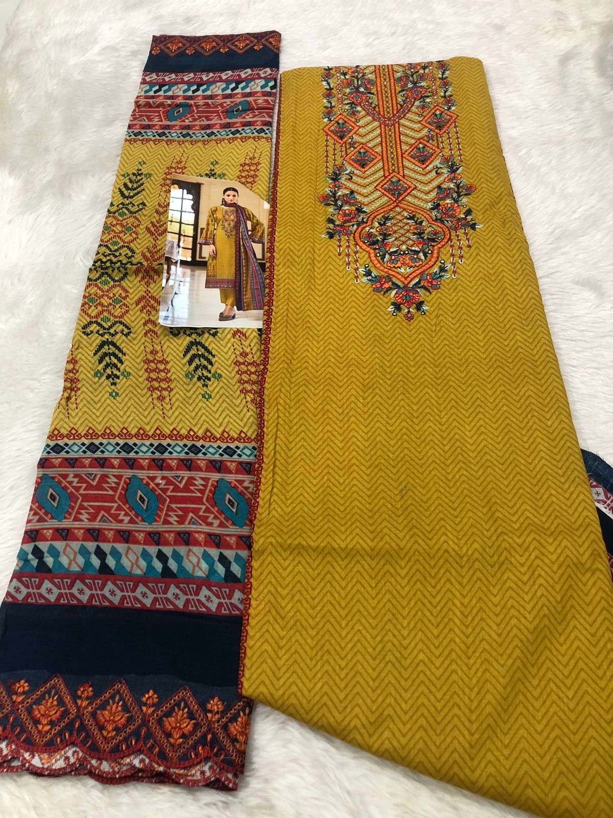 Falah Premium Cotton Collection code -30526 Falah Designer Suits-05