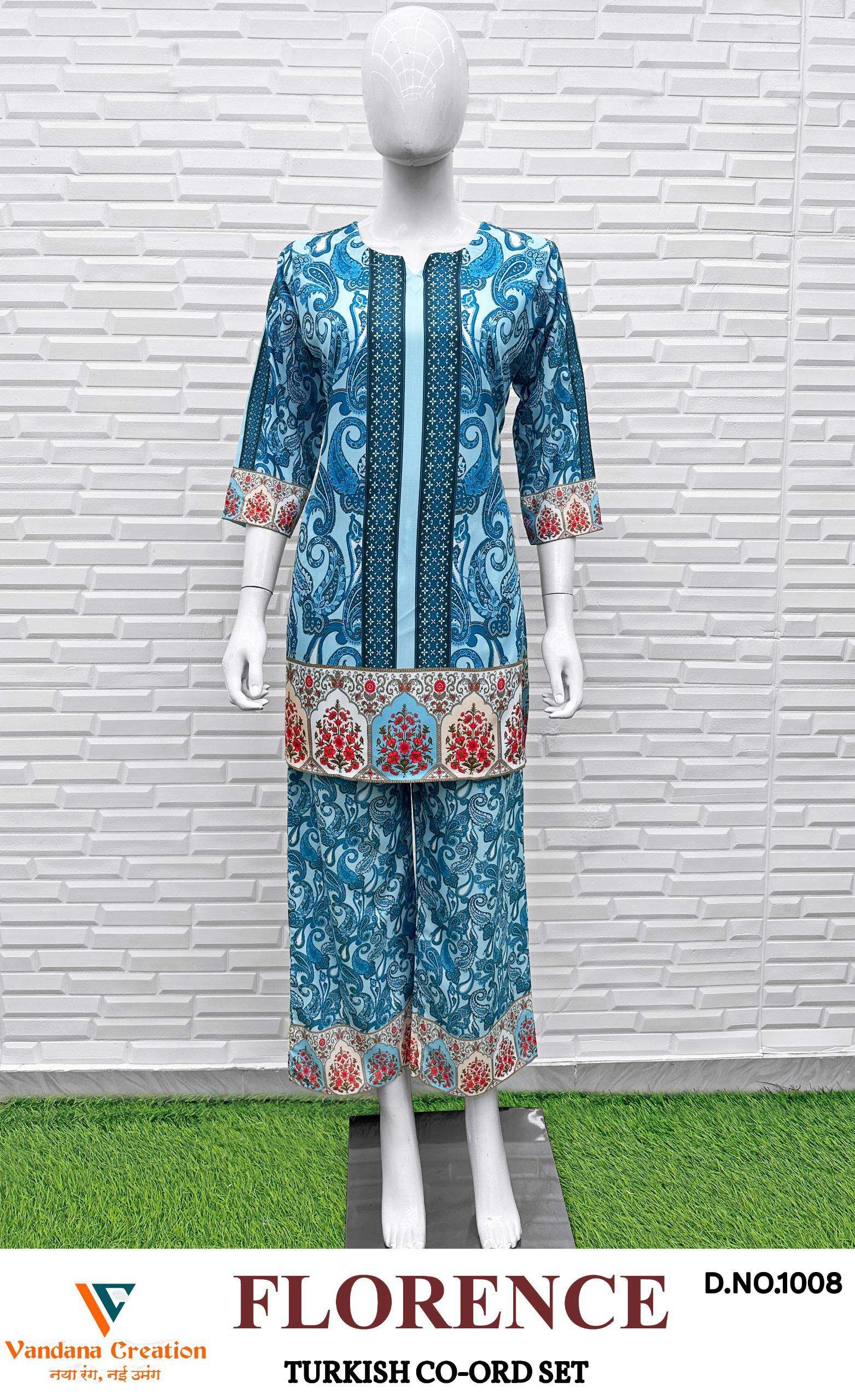 FLORENCE VOL-1 TURKISH CO-ORD SET by Vandana-03