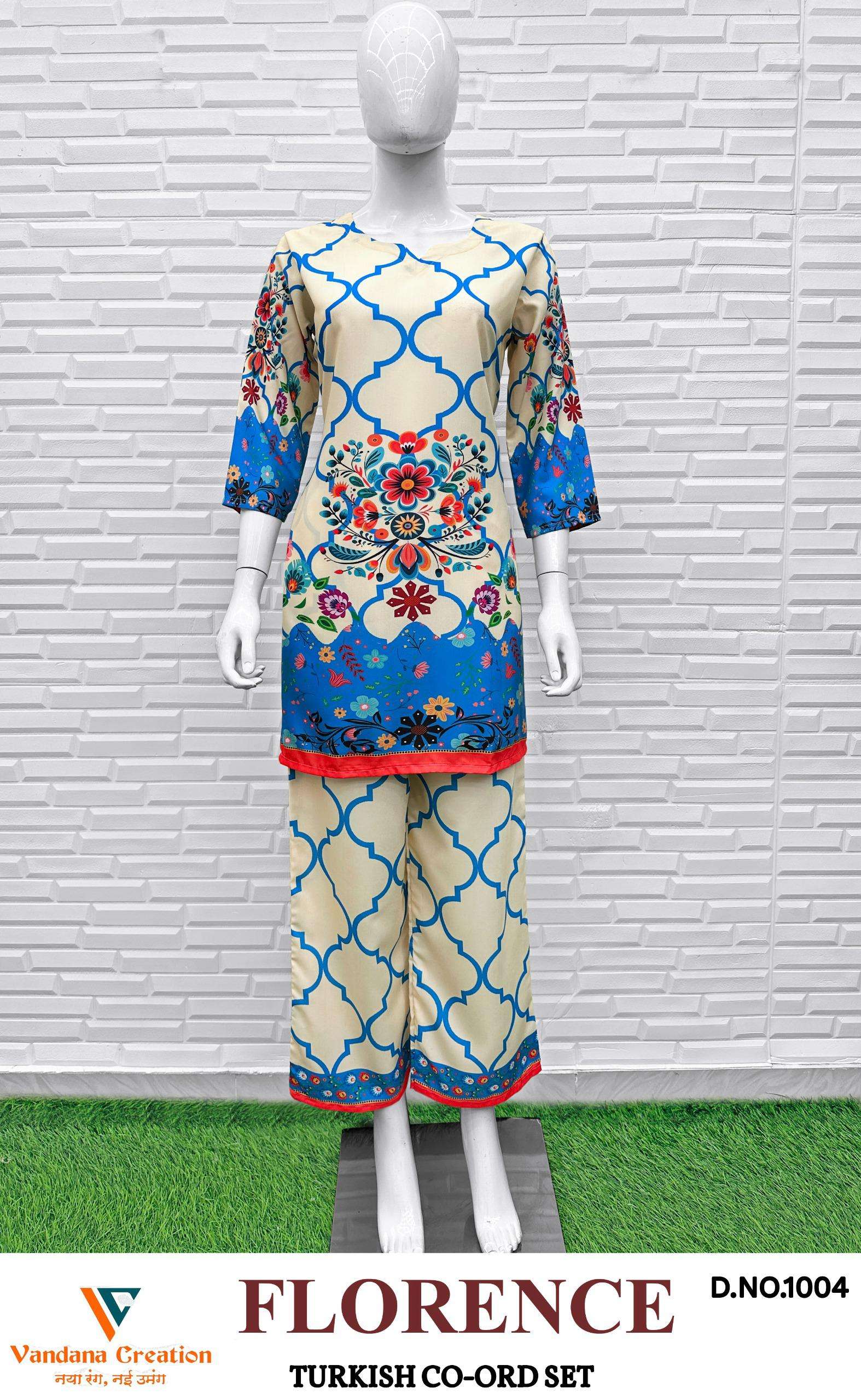 FLORENCE VOL-1 TURKISH CO-ORD SET by Vandana-06