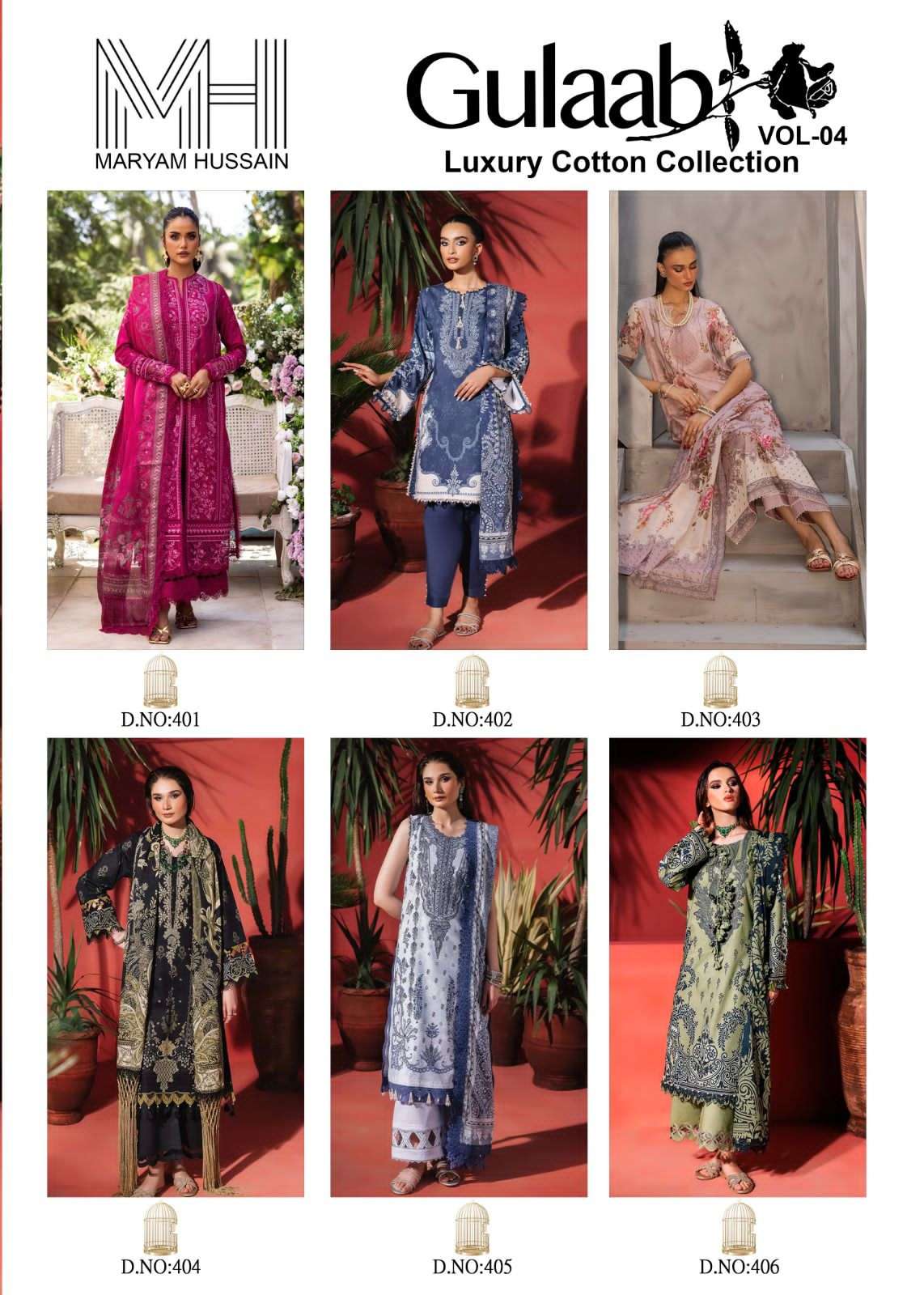 GULAAB VOL-4 Karachi Style MARYAM HUSSAIN-01-06