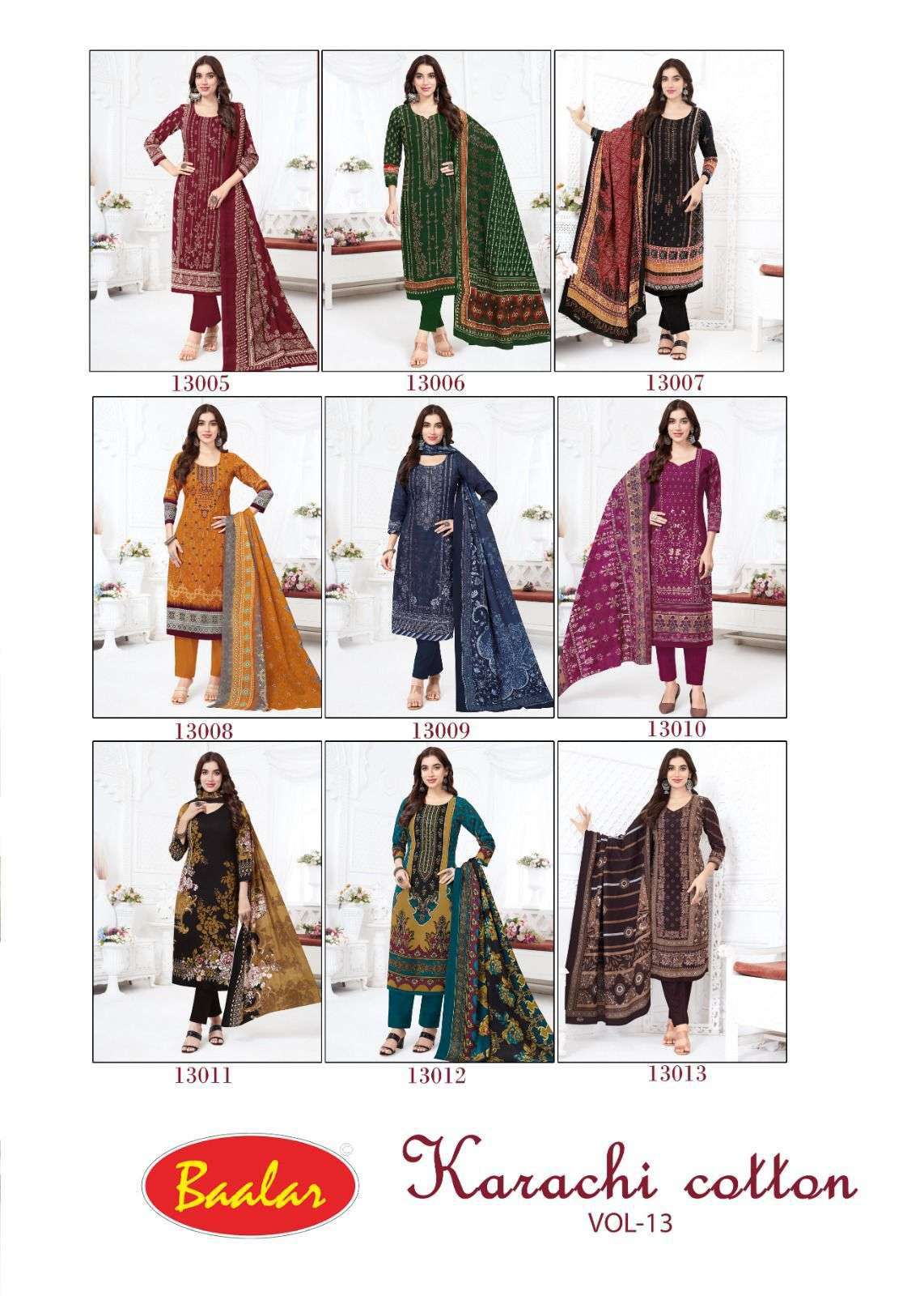 KARACHI COTTON Vol-13 by BAALAR-01-09