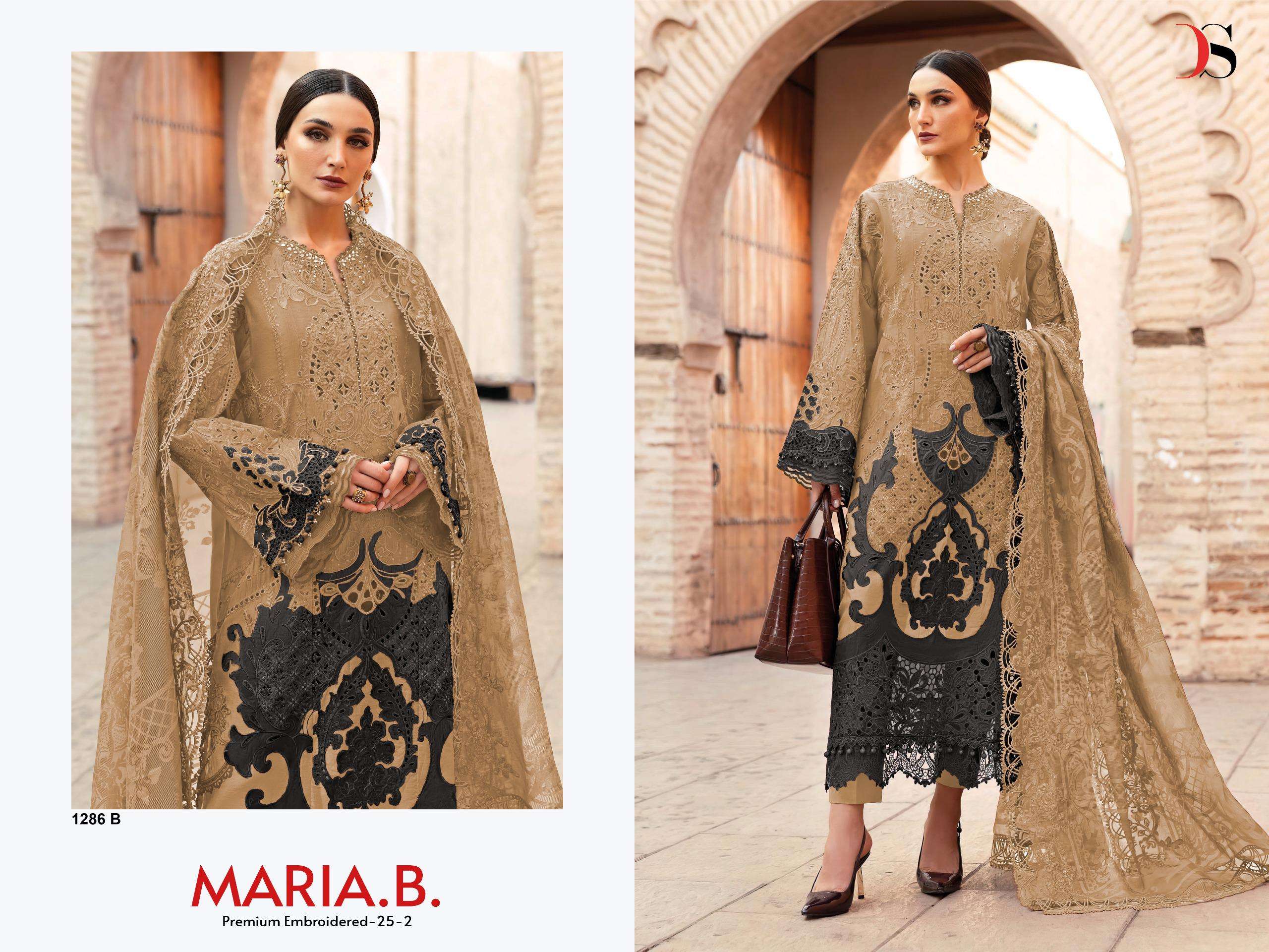 Maria B Premium Embroidered 25-2 Dno: 1286 by DEEPSY SUITS-01