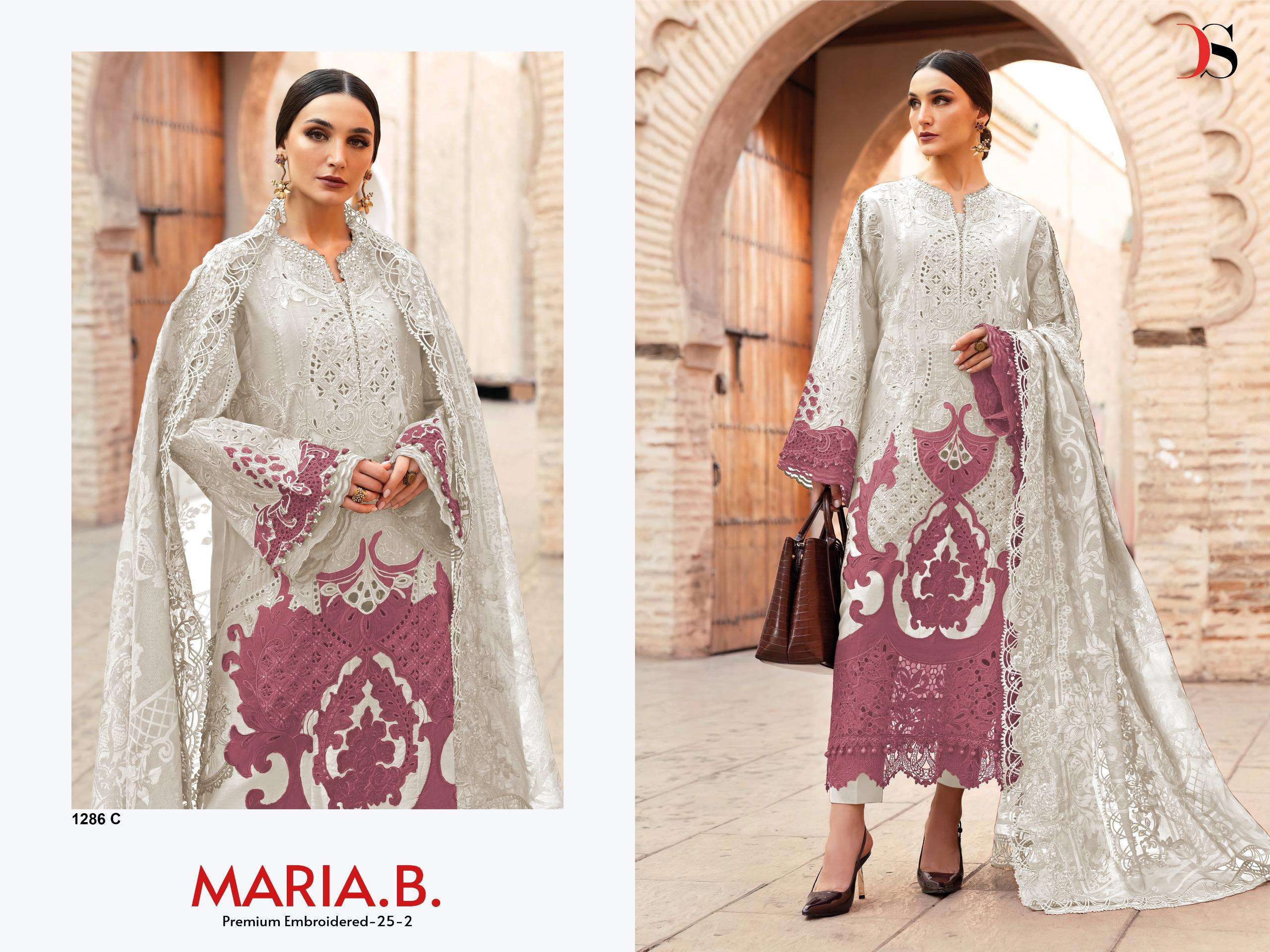 Maria B Premium Embroidered 25-2 Dno: 1286 by DEEPSY SUITS-03
