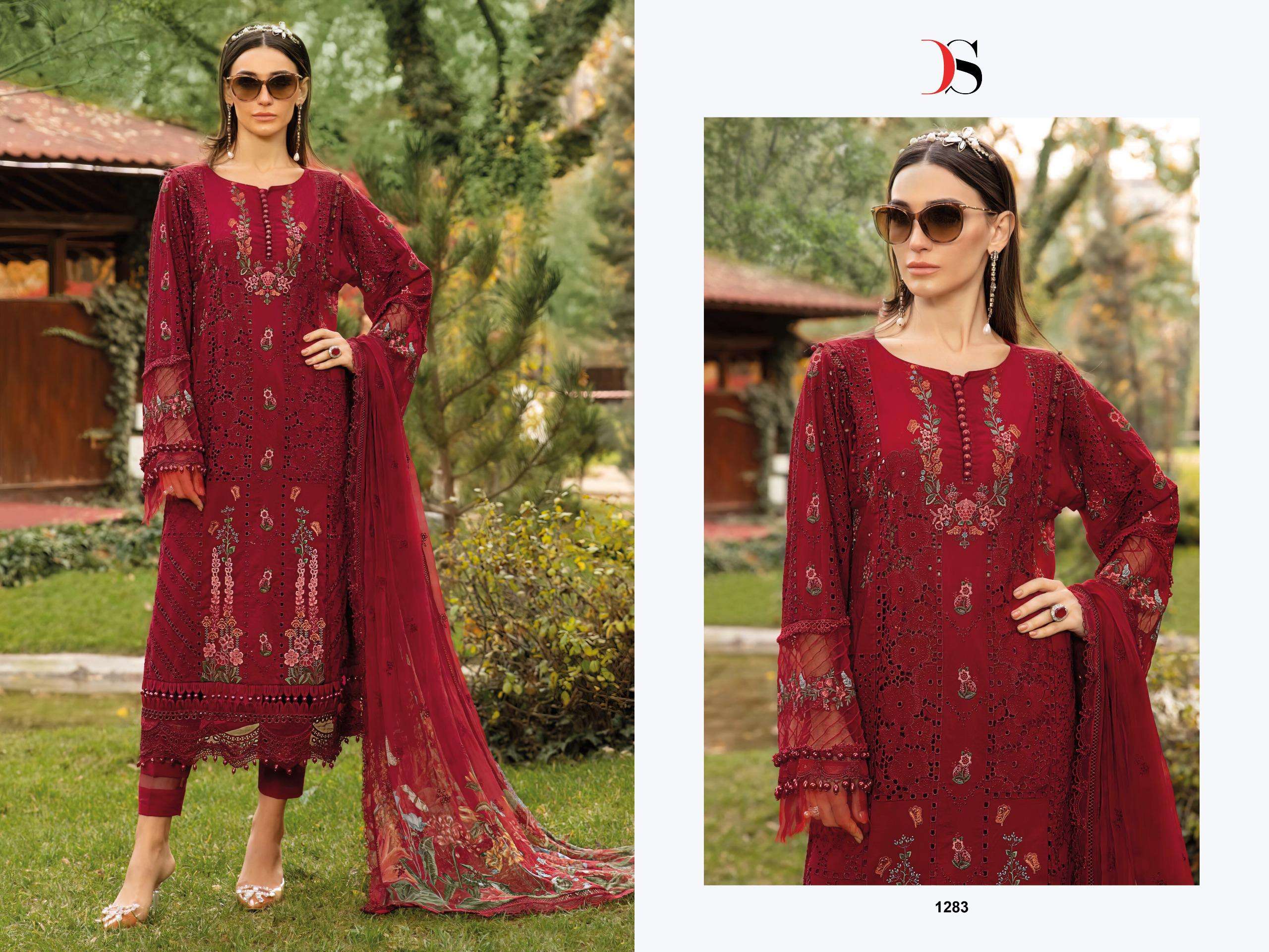Maria B Premium Embroidered 25-2 Nx DEEPSY SUIT-04