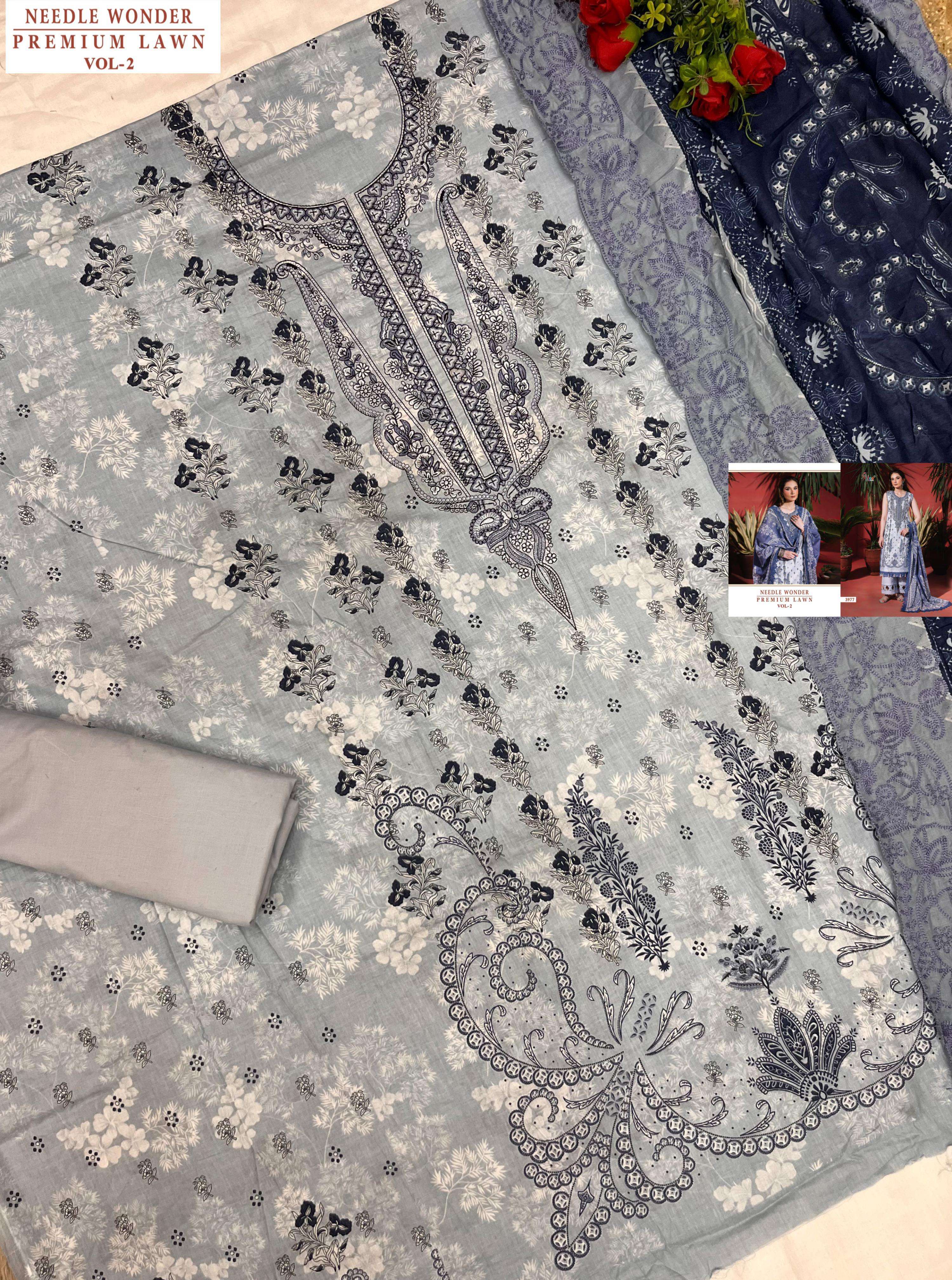 NEEDLE WONDER PREMIUM LAWN VOL-2 BY SHREE-08