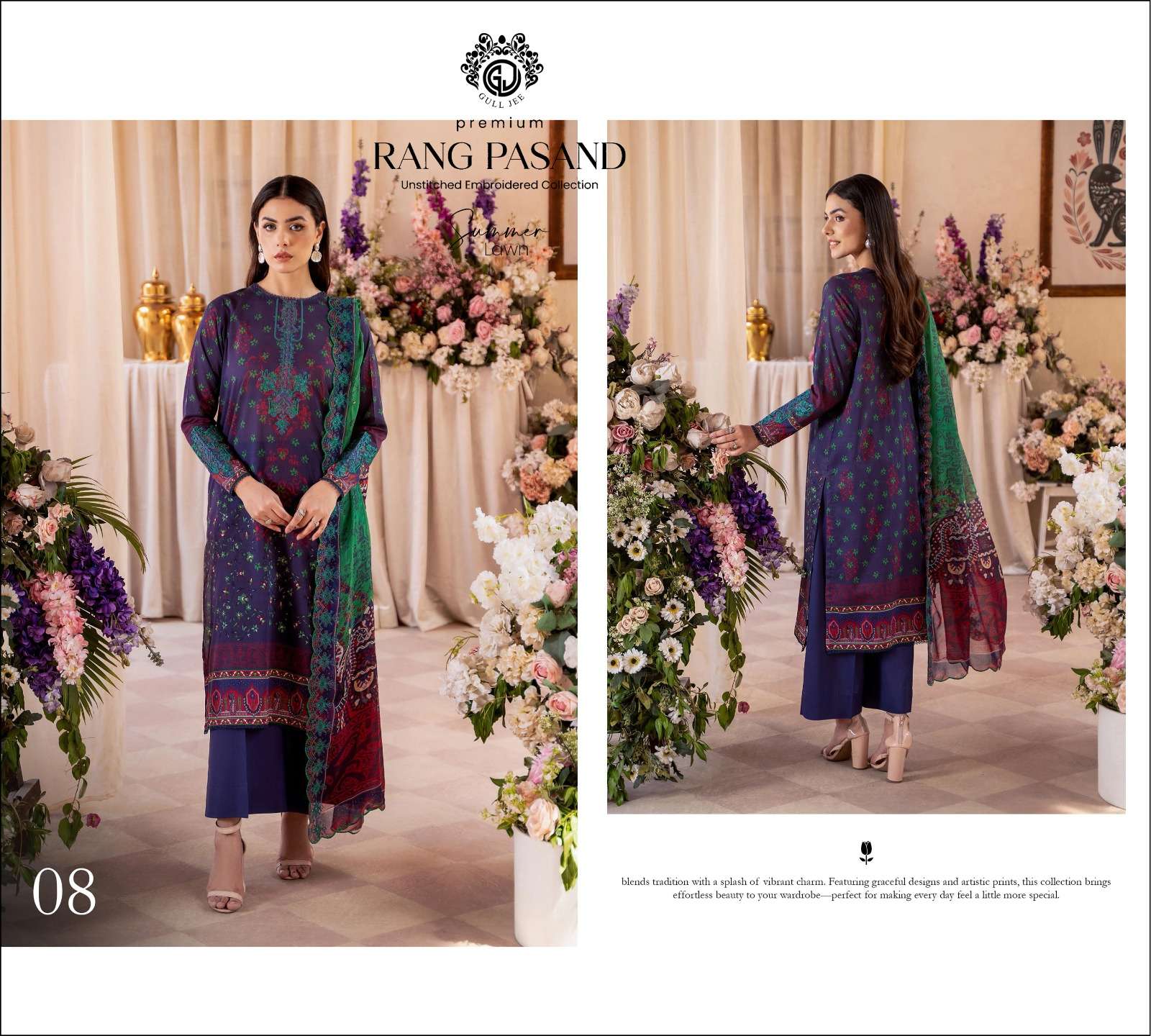 Rang Pasand by Gul Jee Lawn 2025-04