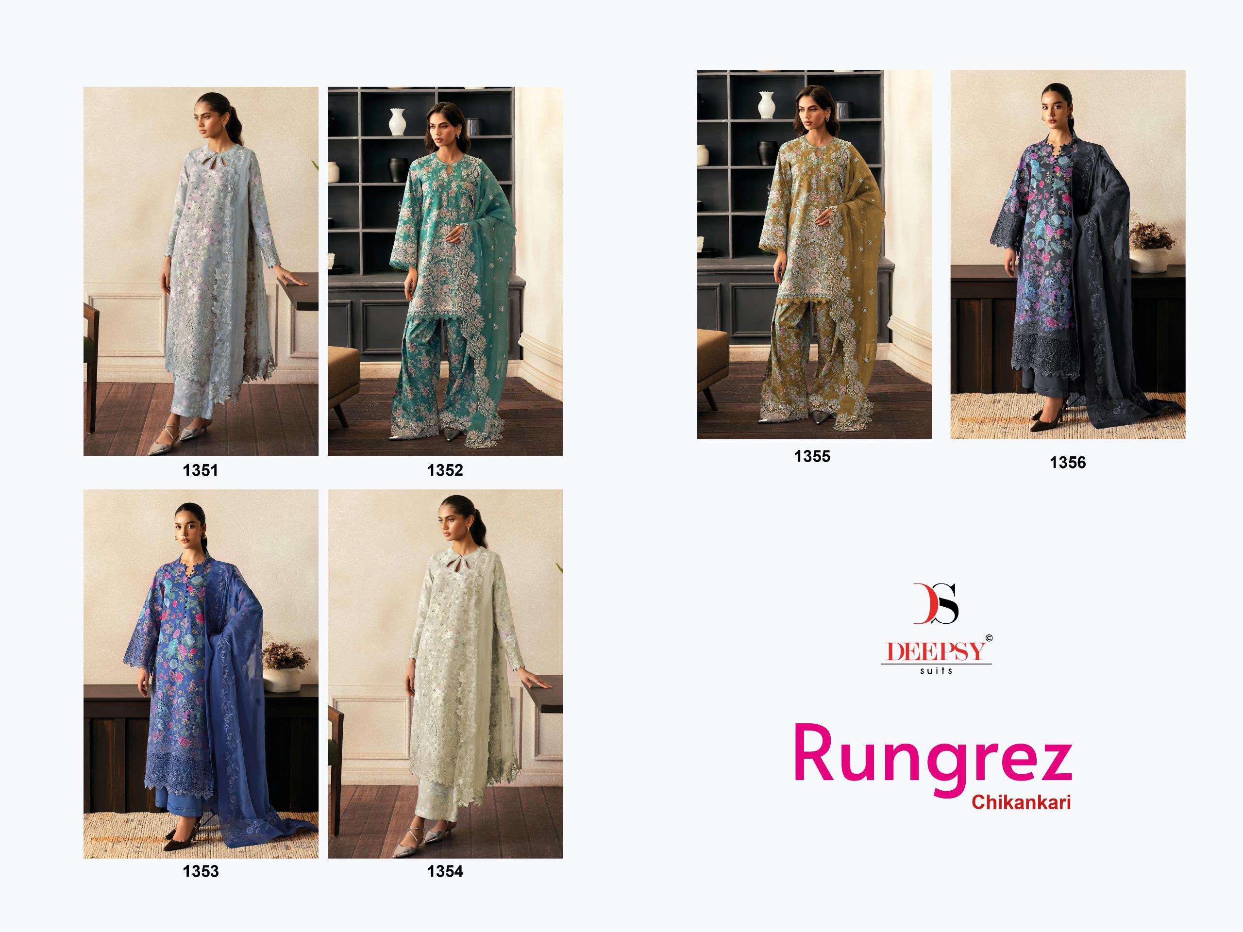 RUNGREZ Chikankari 25 by DEEPSY SUITS-01-06