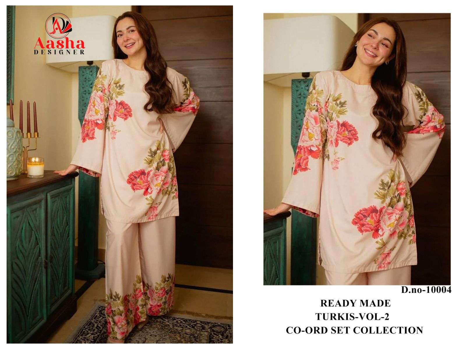TURKIS READY MADE CO-ORD SET COLLECTION D NO 10004 by Aasha-01