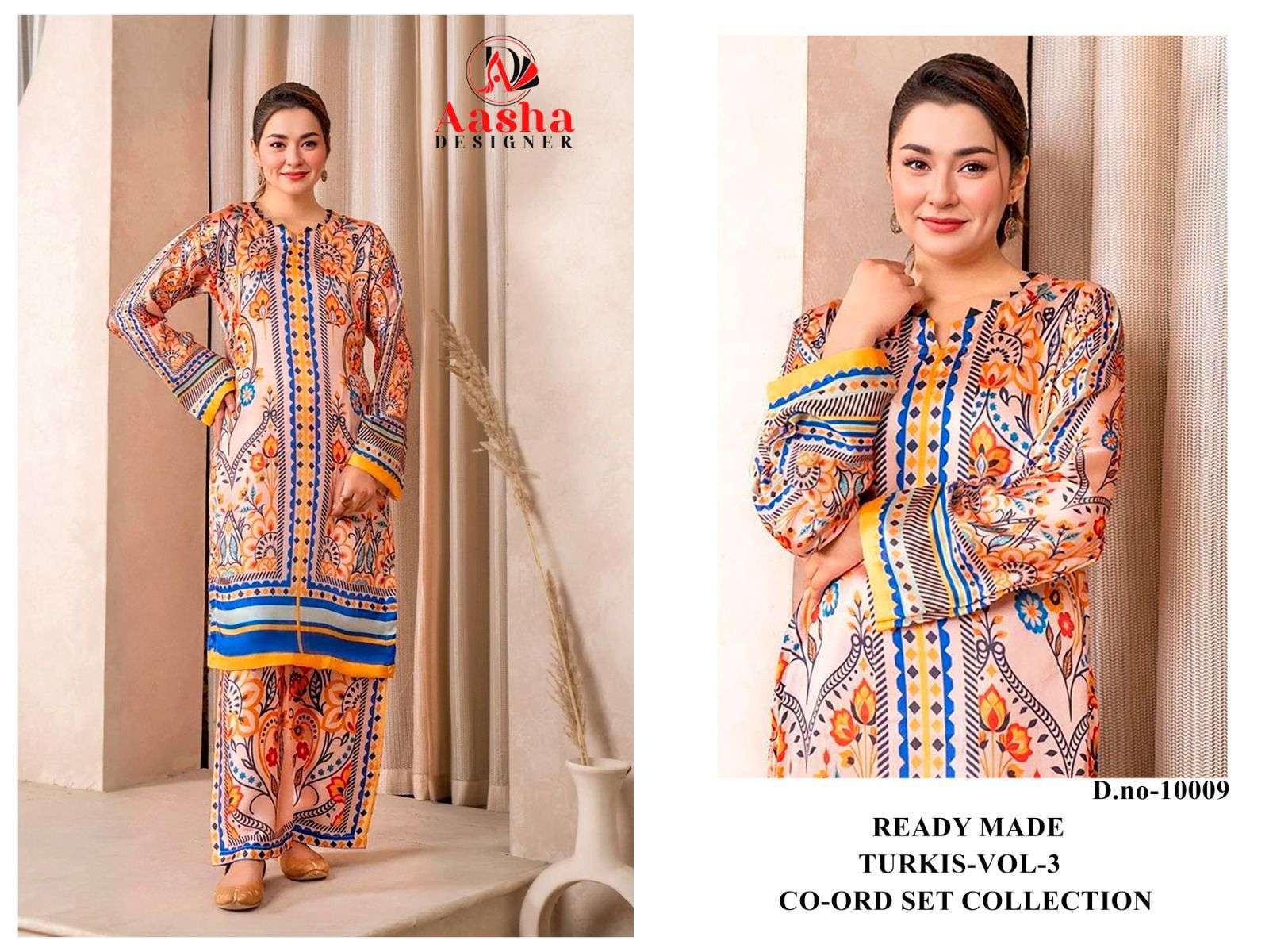 TURKIS VOL-3 READY MADE CO-ORD SET D NO :- 10008,09,10,11 by Asaha-03