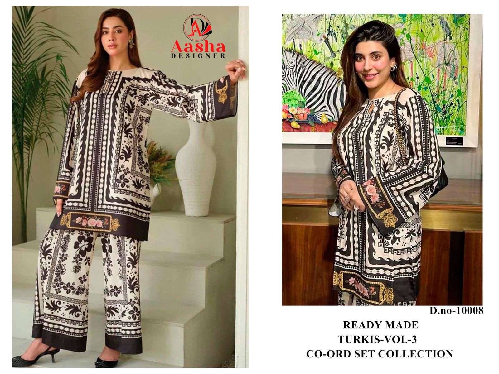 TURKIS VOL-3 READY MADE CO-ORD SET D NO :- 10008,09,10,11 by Asaha-05