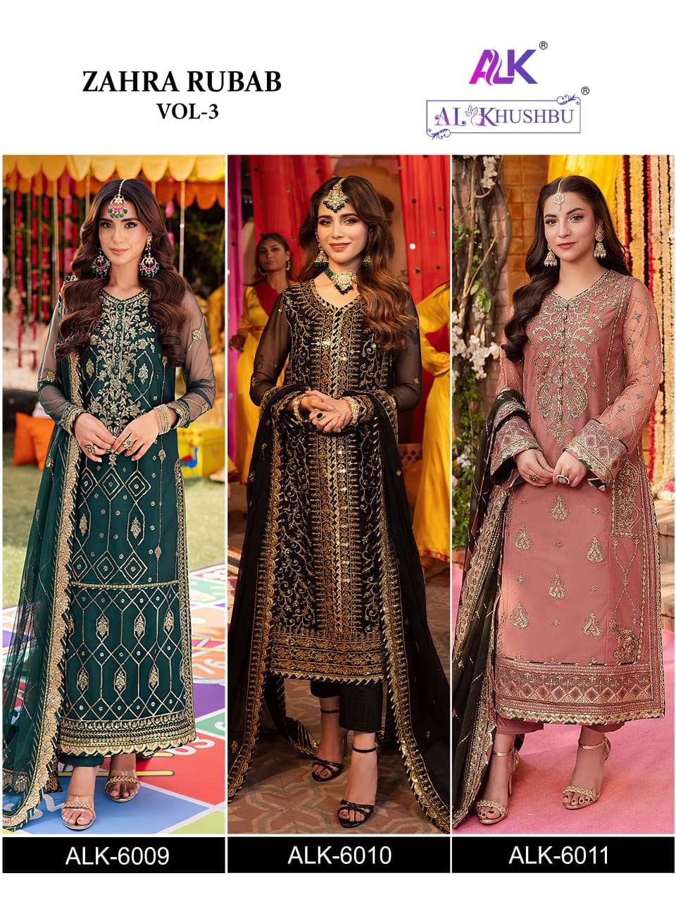 ZAHRA RUBAB-VOL-3 DNO-6009-6010-6011 BY AL KHUSHBU-01-06