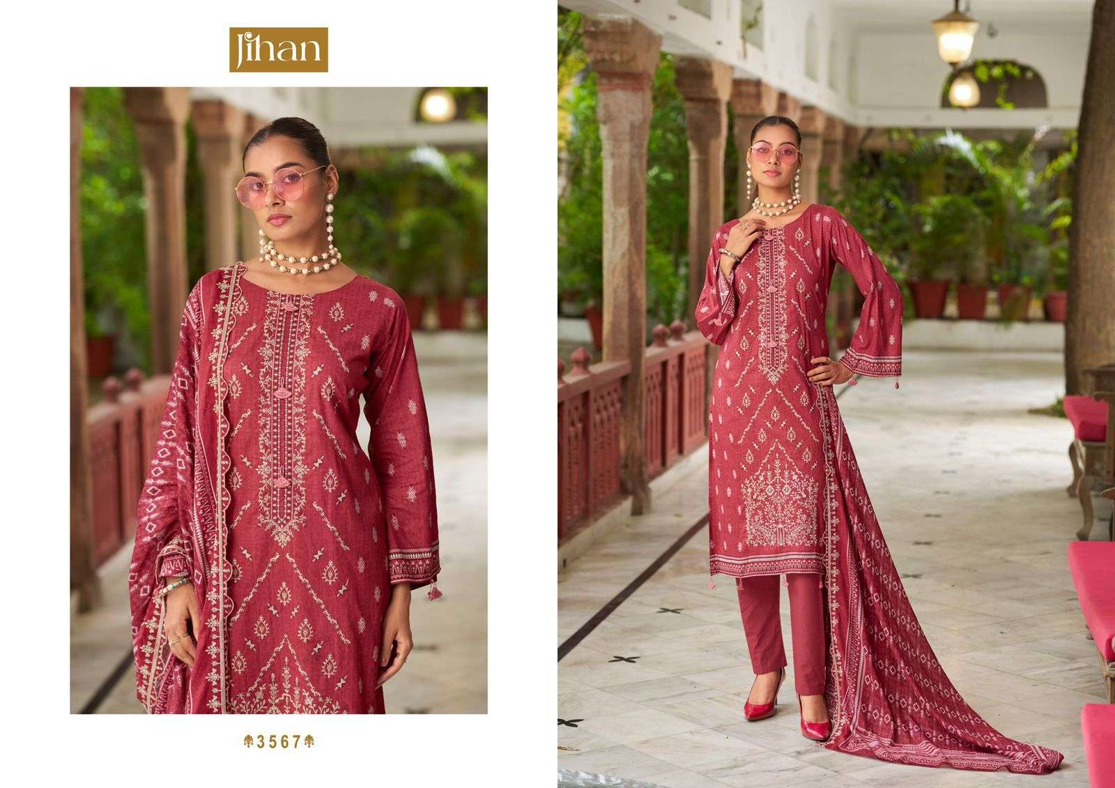 BIN SAEED LAWN COLLECTION VOL -18 BY JIHAN PRESENT-03