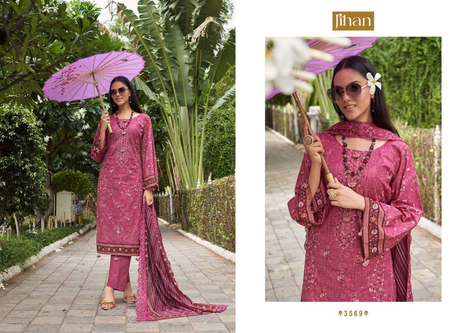 BIN SAEED LAWN COLLECTION VOL -18 BY JIHAN PRESENT-07