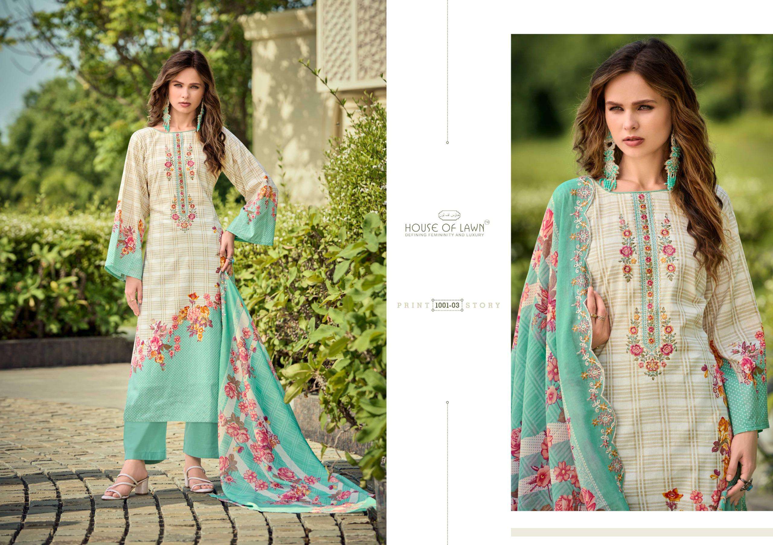 BIN SAEED TOP DUP WORK BY HOUSE OF LAWN	-02