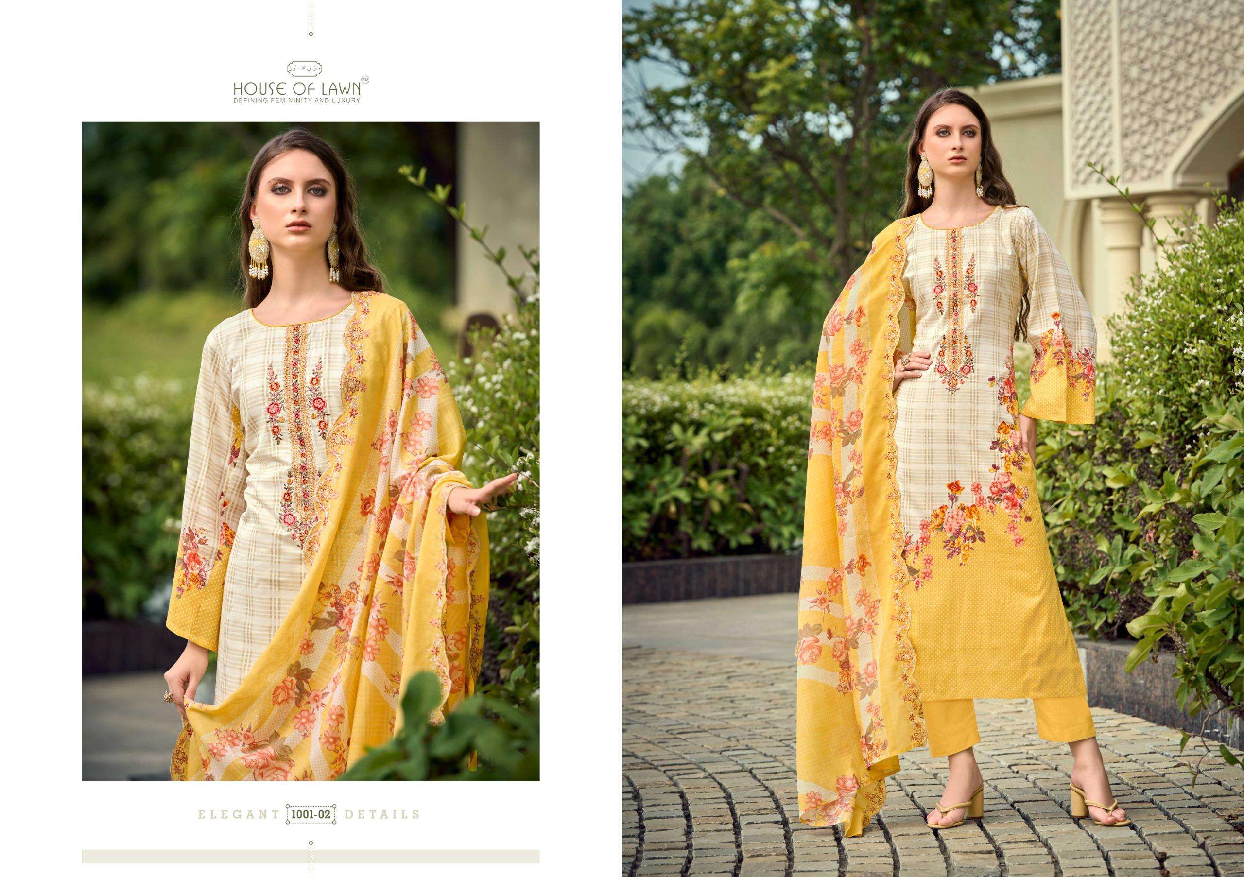 BIN SAEED TOP DUP WORK BY HOUSE OF LAWN	-03