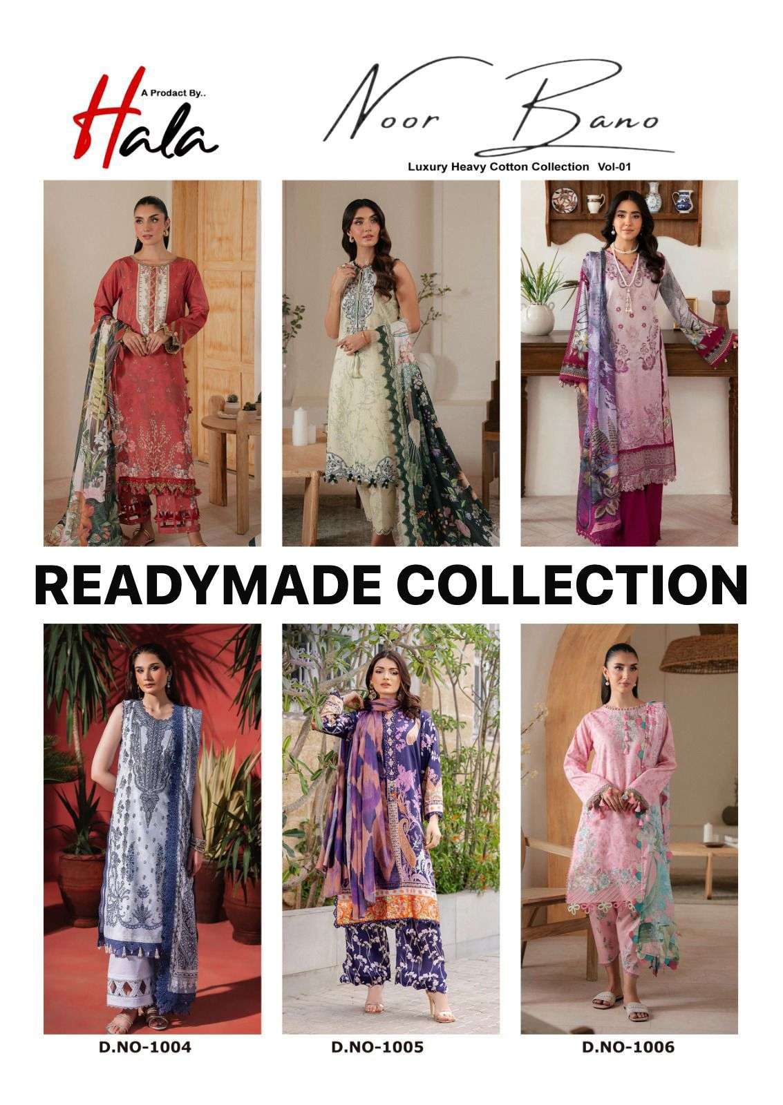 NOOR BANU Volume -1 Ready Wear By Hala-01-06