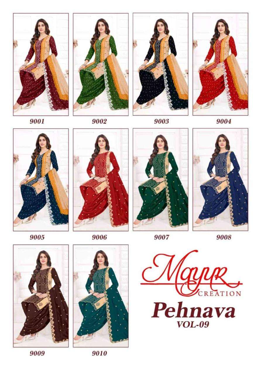 PEHNAVA VOL 9 BY MAYUR CREATION-01-10