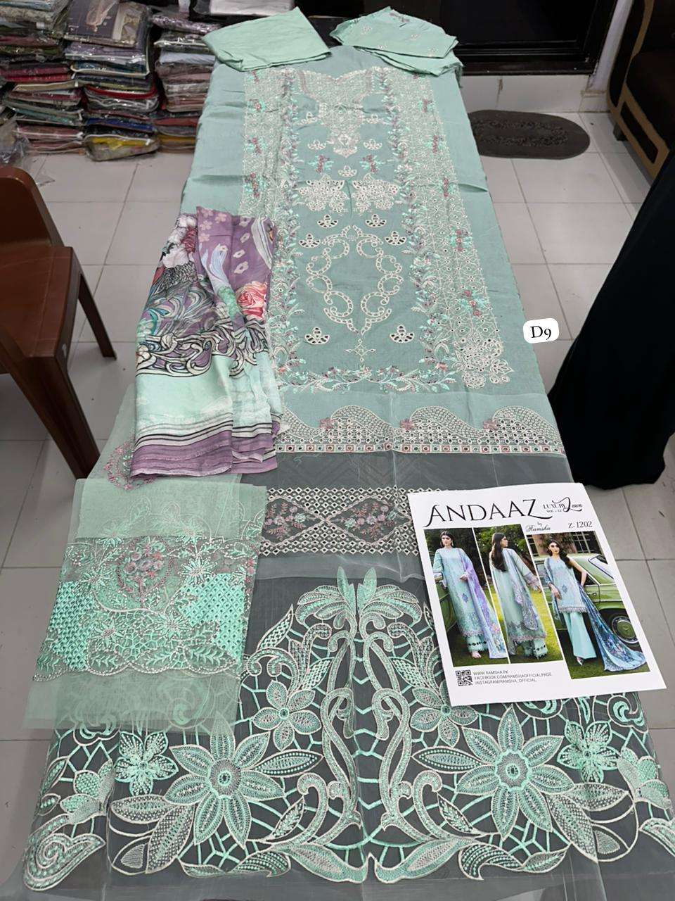 RAMSHA ANDAAZ LUXURY LAWN VOL 12 BY-13