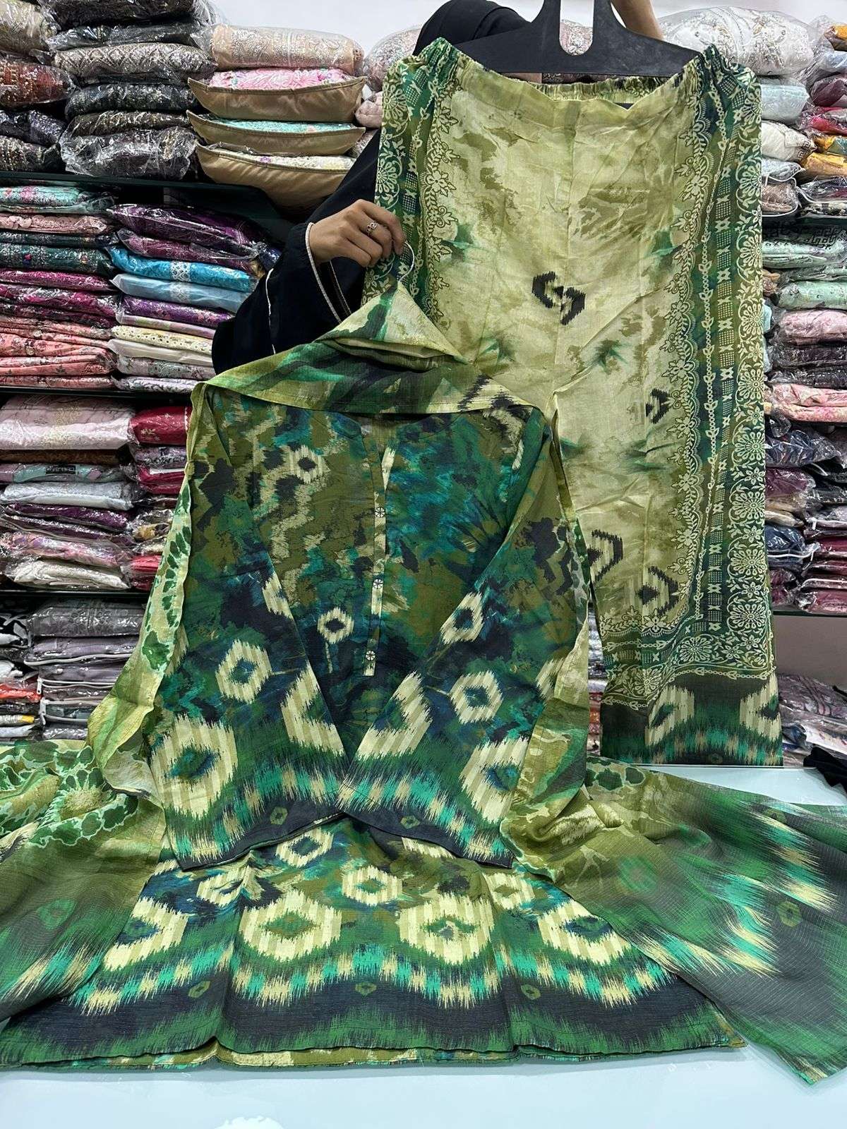 Shimmered Cambric 3Pc Volume - 01 Collection 2025 Model & Open Pic by Sadabahar-17