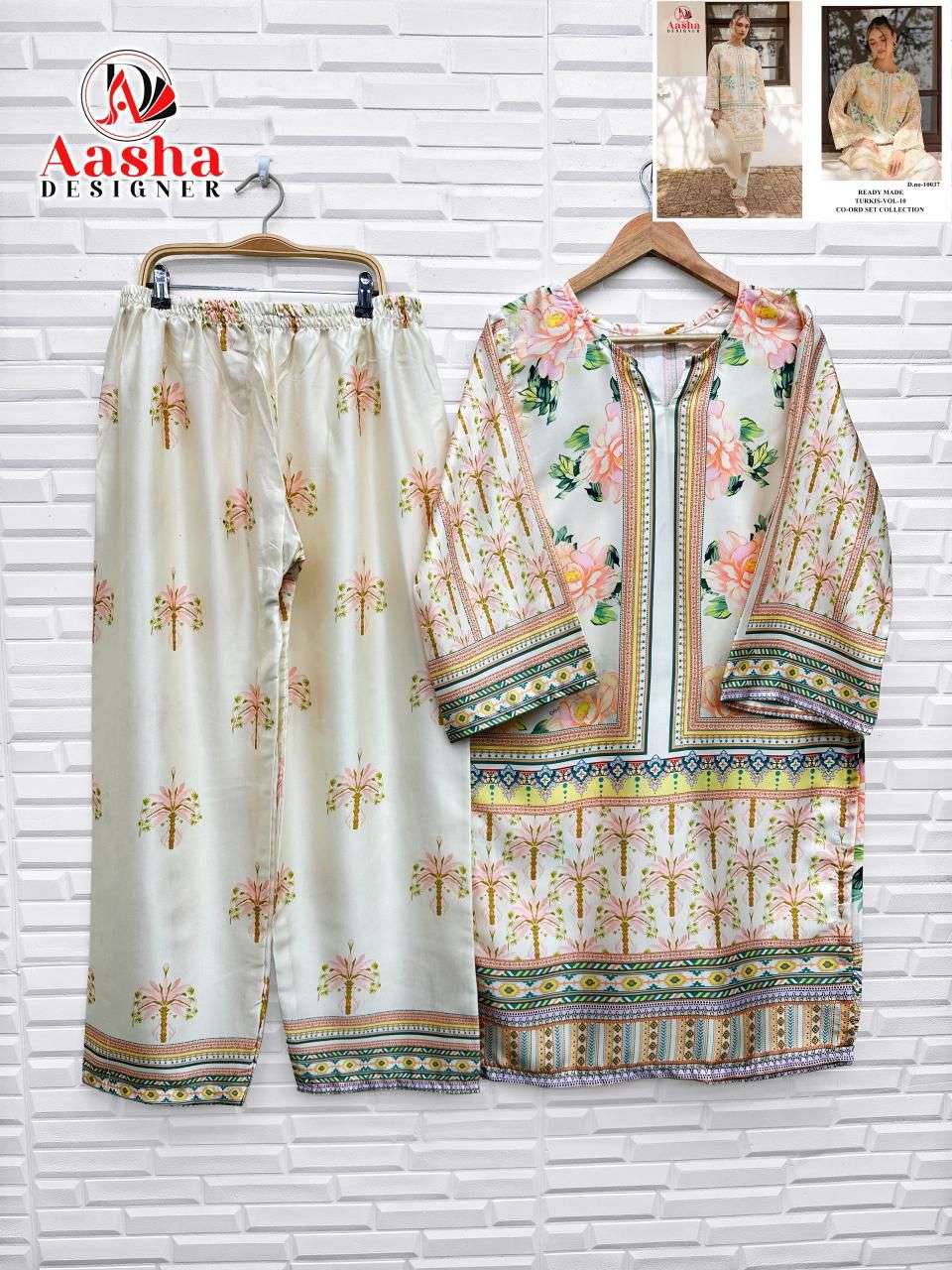 TURKIS VOL-10 READY MADE CO-ORD SET D NO 10037,10040 by Aasha-06