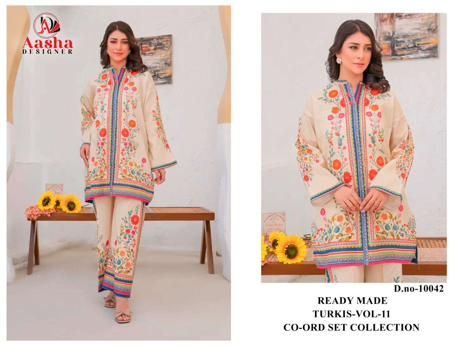TURKIS VOL-11 READY MADE CO-ORD SET D NO 10041,10044 by Aasha-05