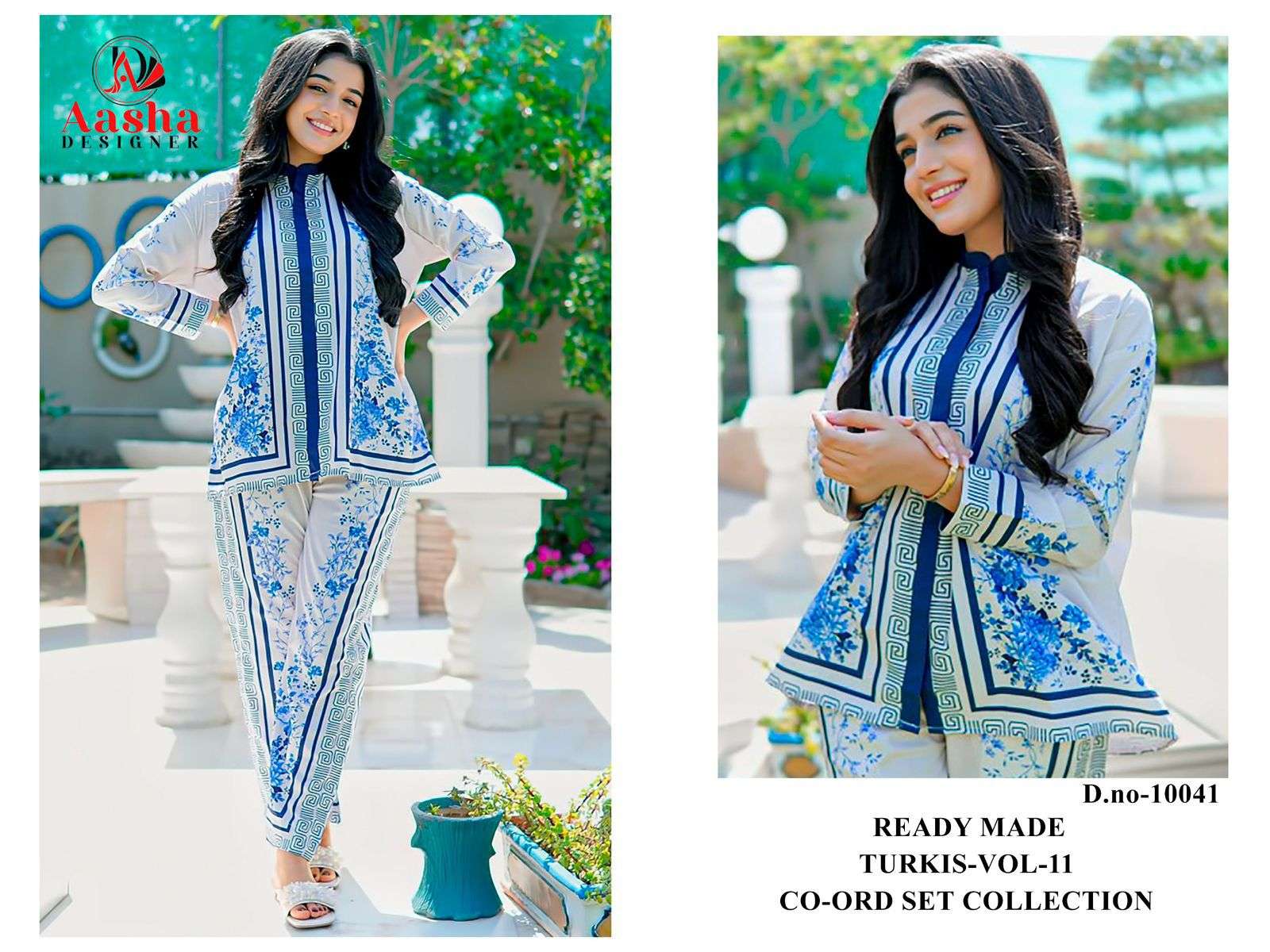 TURKIS VOL-11 READY MADE CO-ORD SET D NO 10041,10044 by Aasha-07